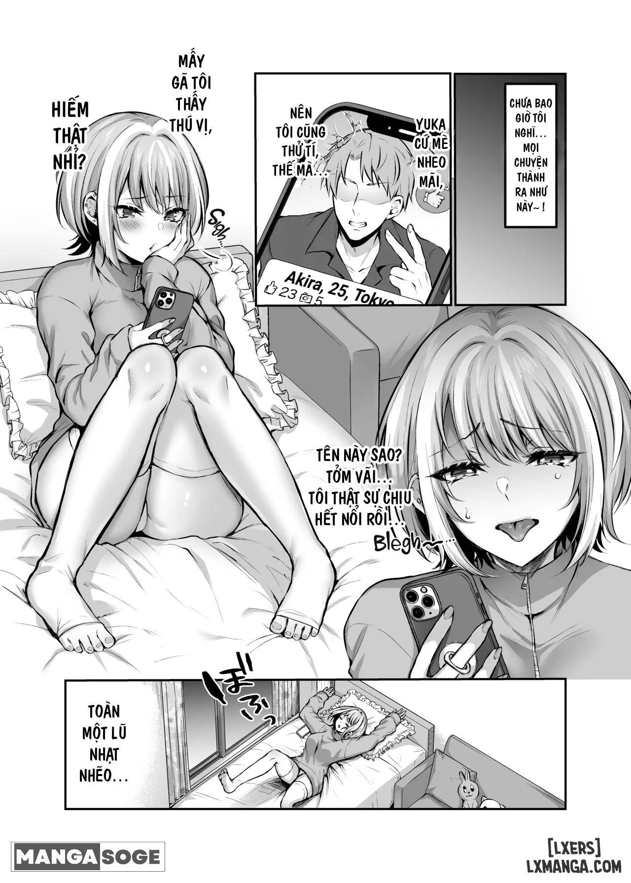 HentaiVN.net - Ảnh 3 - Match App de Mitsuketa Goshujin-sama ni Jinsei Bukkowashite Moraimasu - Oneshot