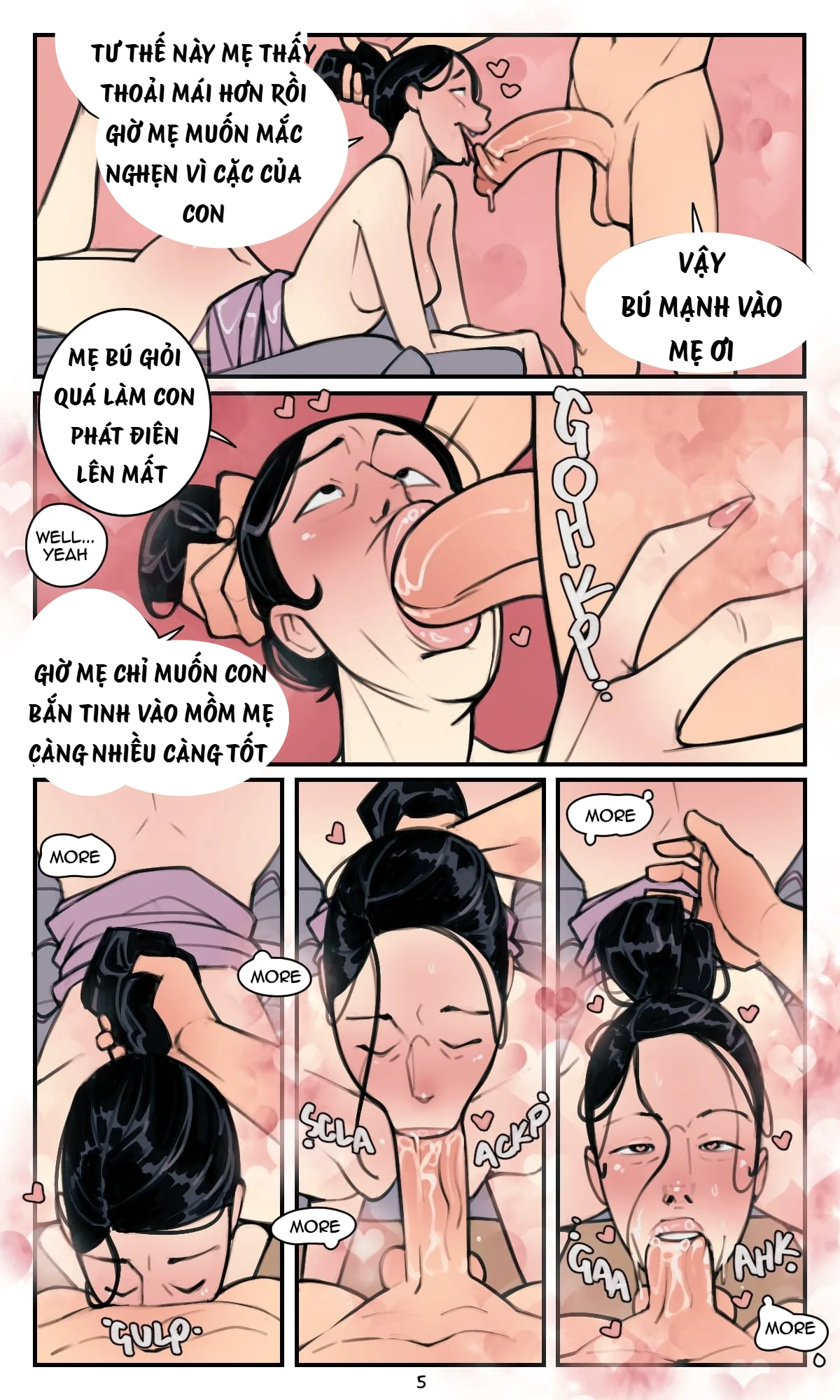 HentaiVN.net - Ảnh 5 - MẸ THÈM BÚ CU TÔI - FULL : MẸ LẺN VÀO PHÒNG BÚ CU TÔI