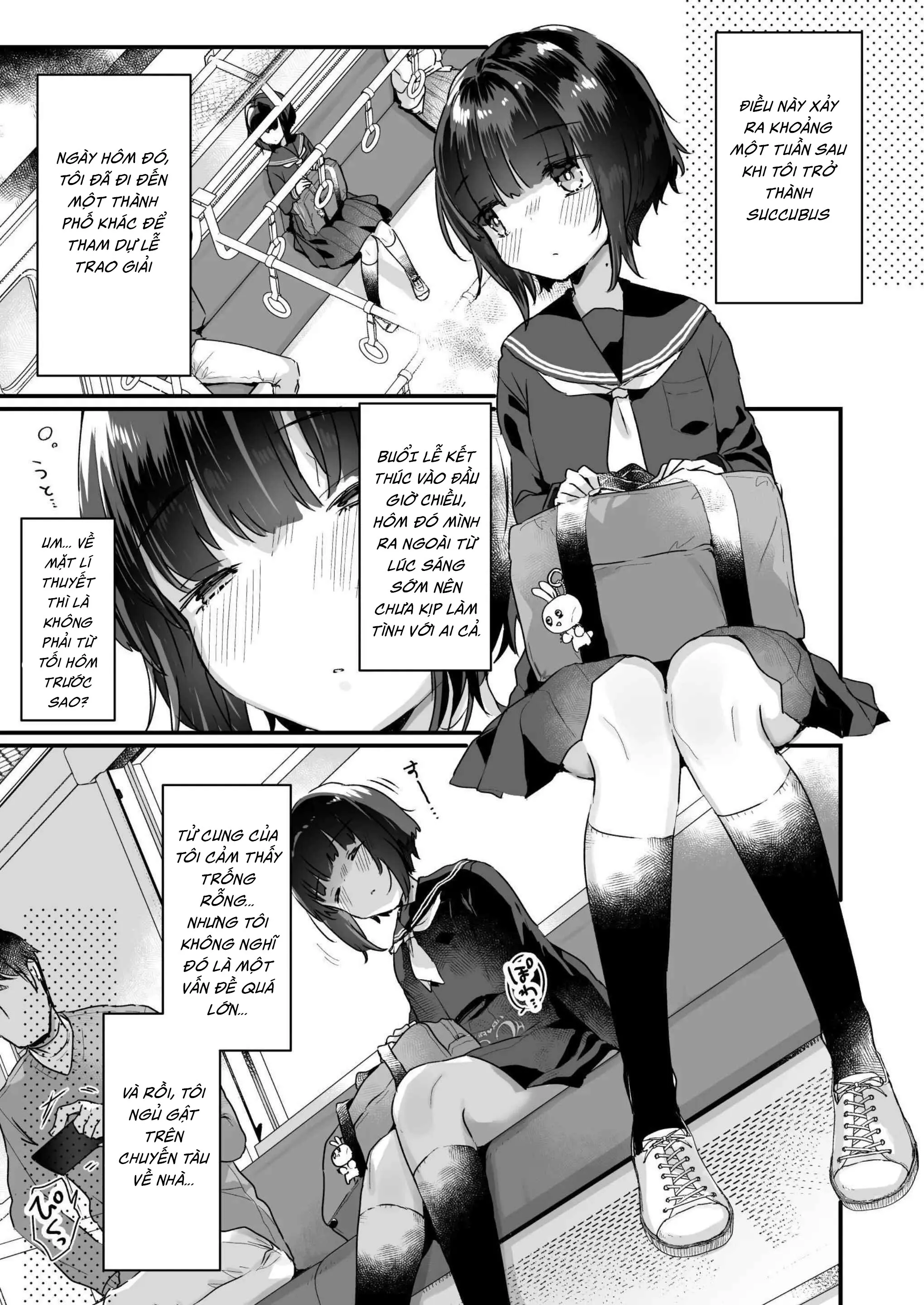 HentaiVN.net - Ảnh 6 - Tôi bất đắc dĩ trở thành Succubus - Chương 1: Train Orgy