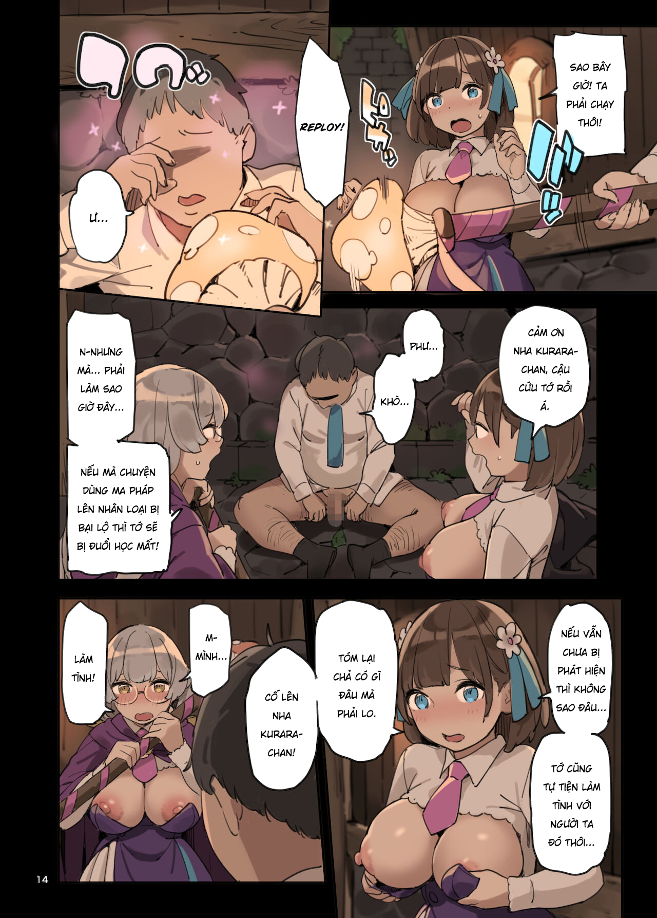 HentaiVN.net - Ảnh 14 - Học làm tình bằng ma pháp! - Chap 1