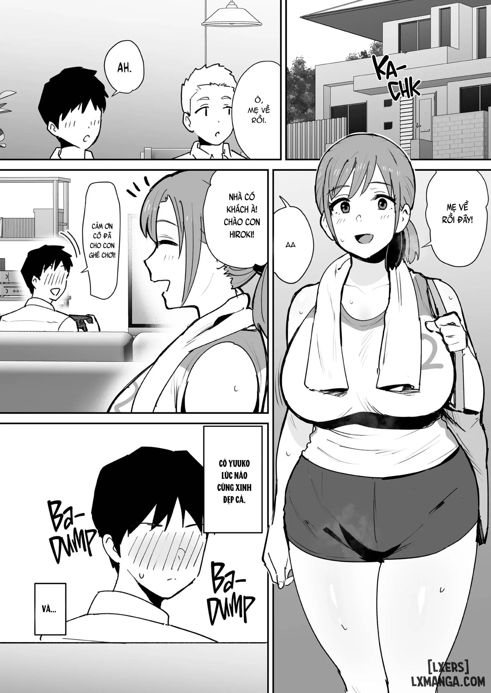 HentaiVN.net - Ảnh 2 - Yuujin No Haha Wa Dekachin Ni Yowai - Oneshot