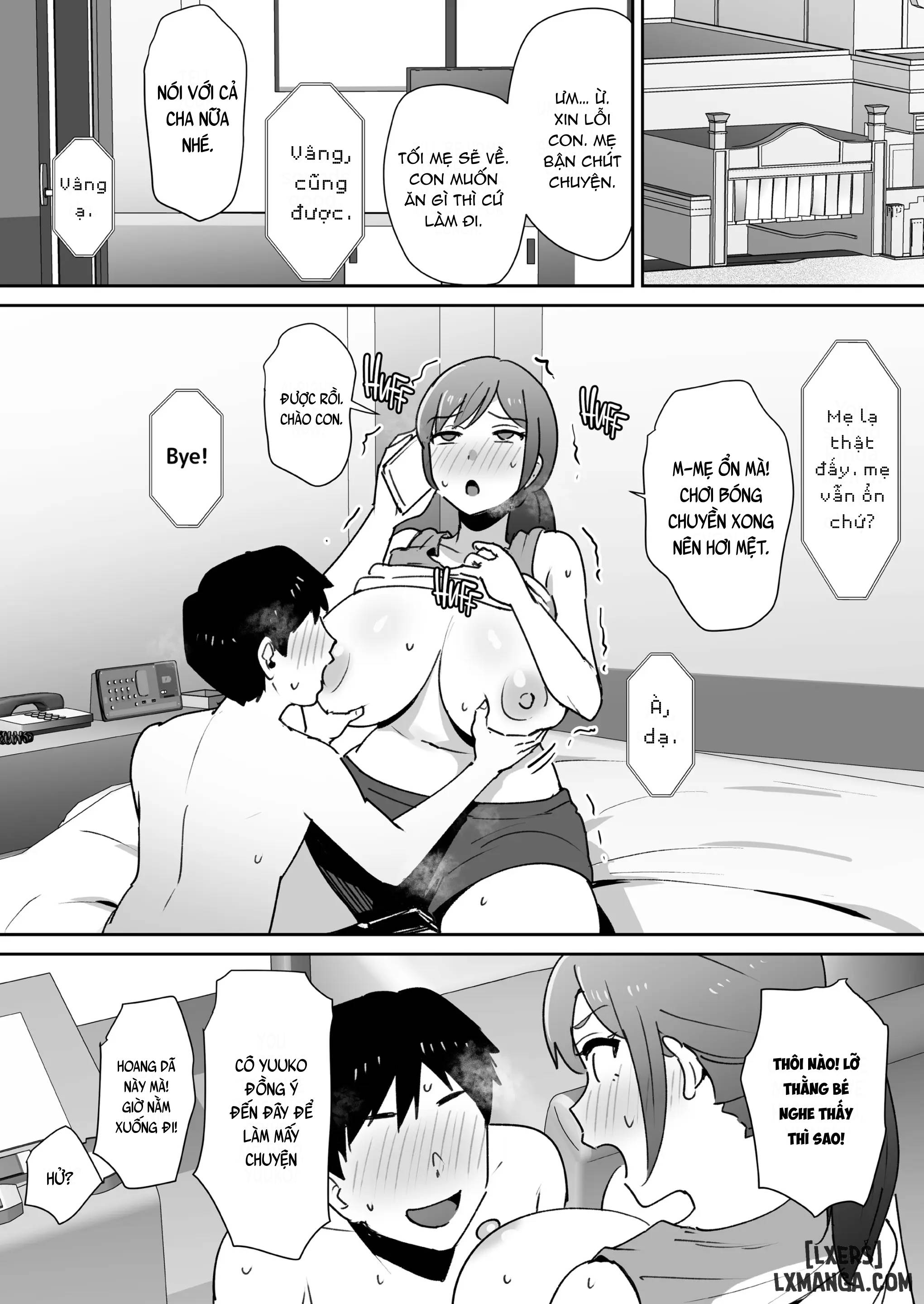 HentaiVN.net - Ảnh 34 - Yuujin No Haha Wa Dekachin Ni Yowai - Oneshot