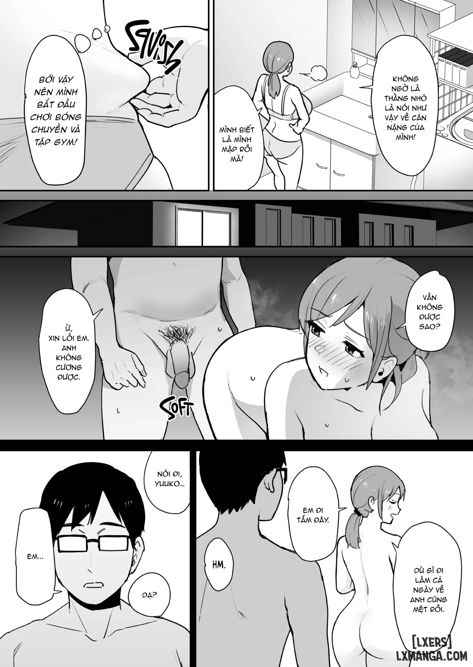 HentaiVN.net - Ảnh 4 - Yuujin No Haha Wa Dekachin Ni Yowai - Oneshot