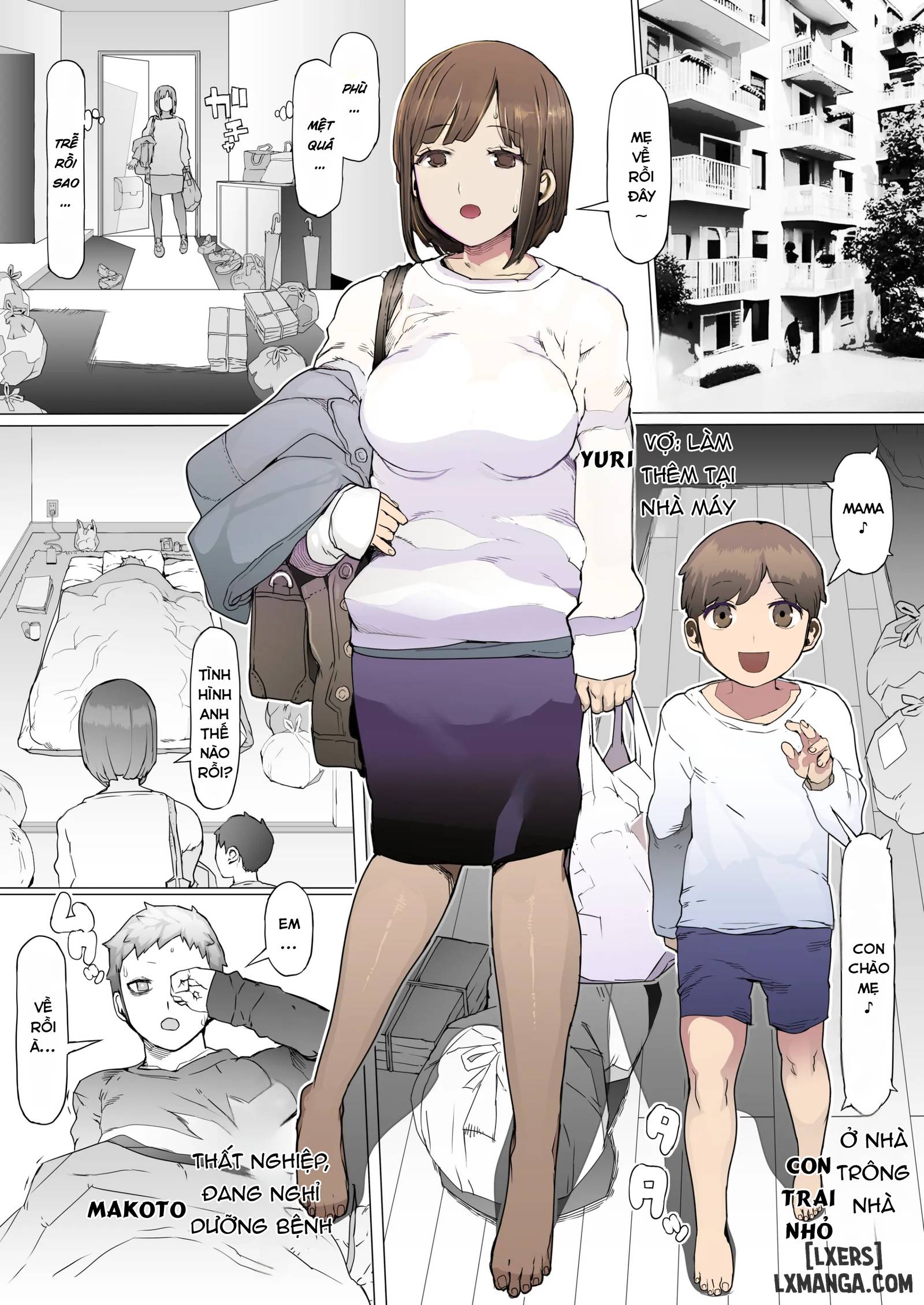 HentaiVN.net - Ảnh 4 - Hinpu no Sa - Kane de Toriageta Taninzuma o Shuu Feti Saiaku Maso Shihai Kyouiku - Oneshot