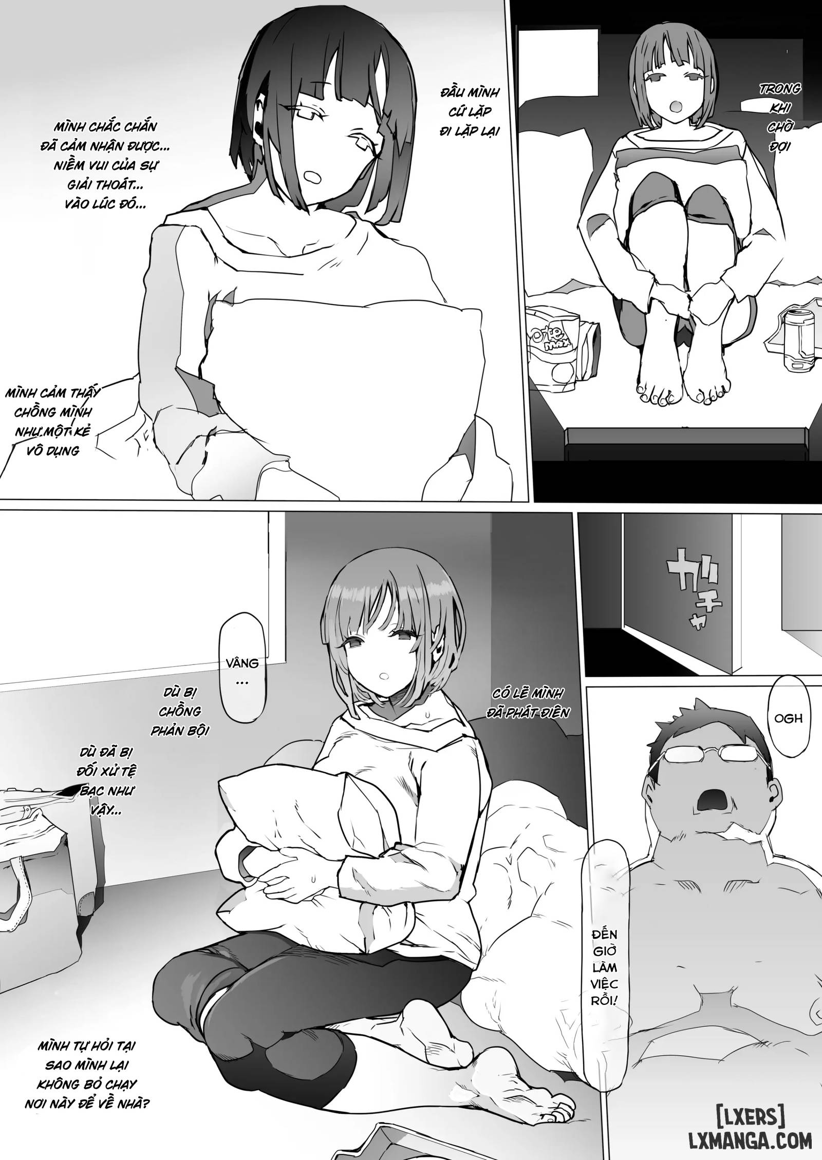 HentaiVN.net - Ảnh 48 - Hinpu no Sa - Kane de Toriageta Taninzuma o Shuu Feti Saiaku Maso Shihai Kyouiku - Oneshot