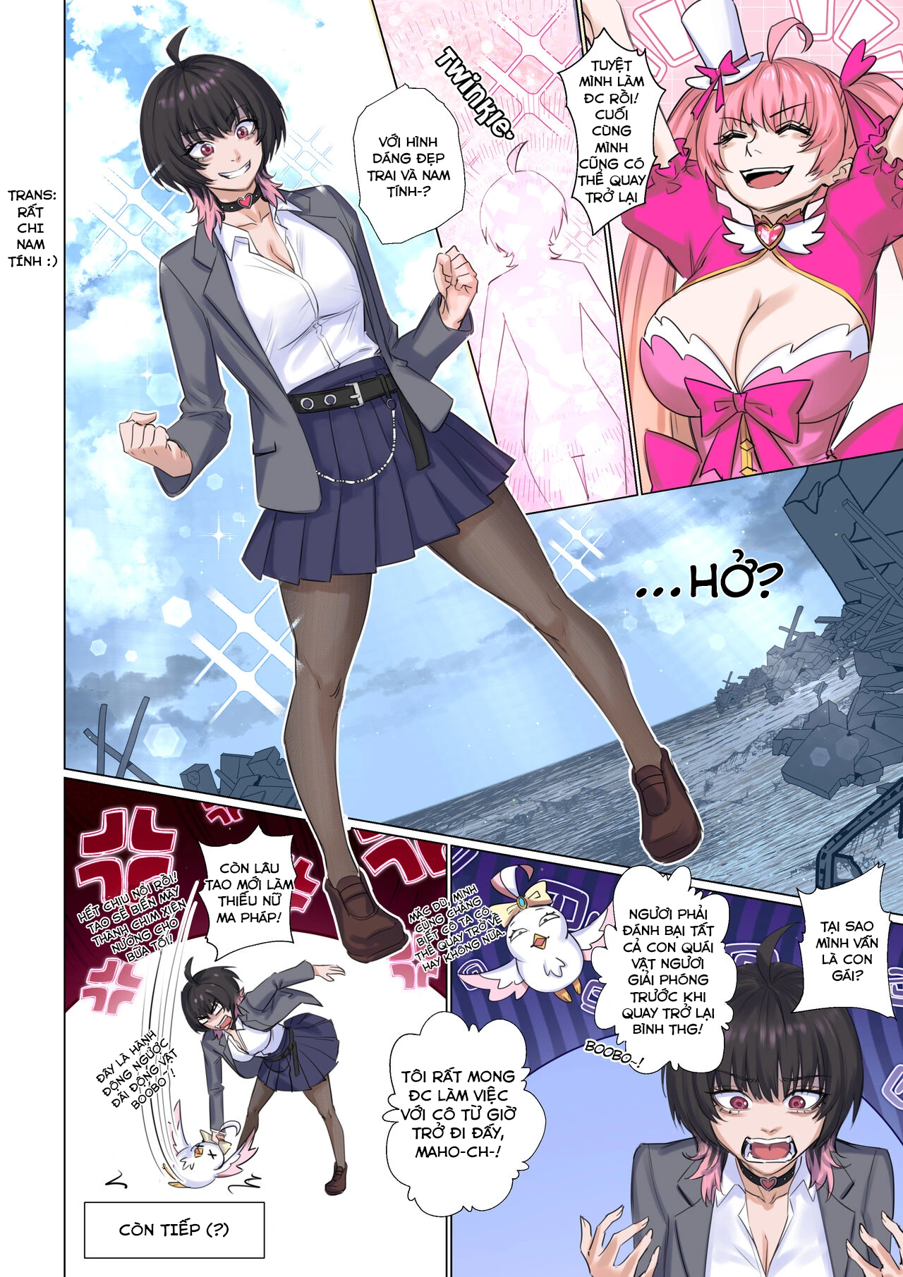 HentaiVN.net - Ảnh 18 - Tôi Không Muốn Trở Thành Thiếu Nữ Ma Pháp Đâu! - Oneshot (?)