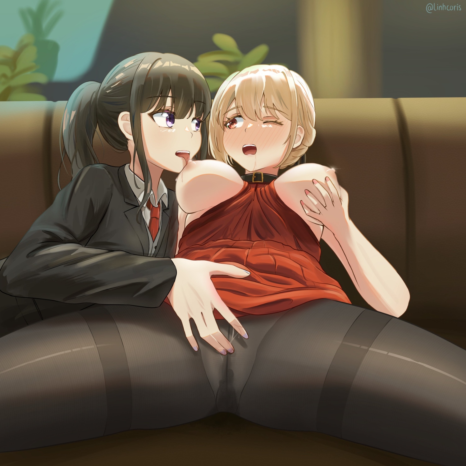 HentaiVN.net - Ảnh 5 - Tổng hợp art 18+ - Chap 4: Chisato x Takina