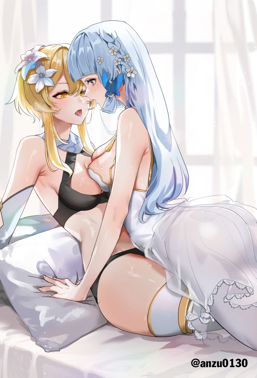 HentaiVN.net - Ảnh 19 - Tổng hợp art 18+ - Chap 16: Lumine x Kamisato Ayaka