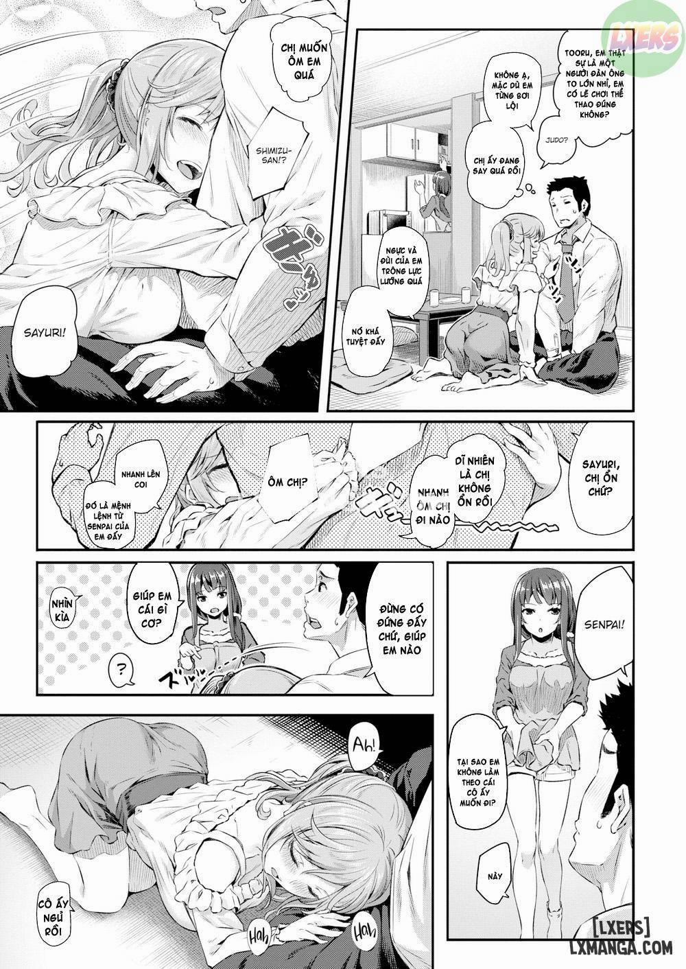 HentaiVN.net - Ảnh 3 - A Senpai on Each Arm [Mỗi tay là một đàn chị, Mỗi bên mỗi em] - Chap 1
