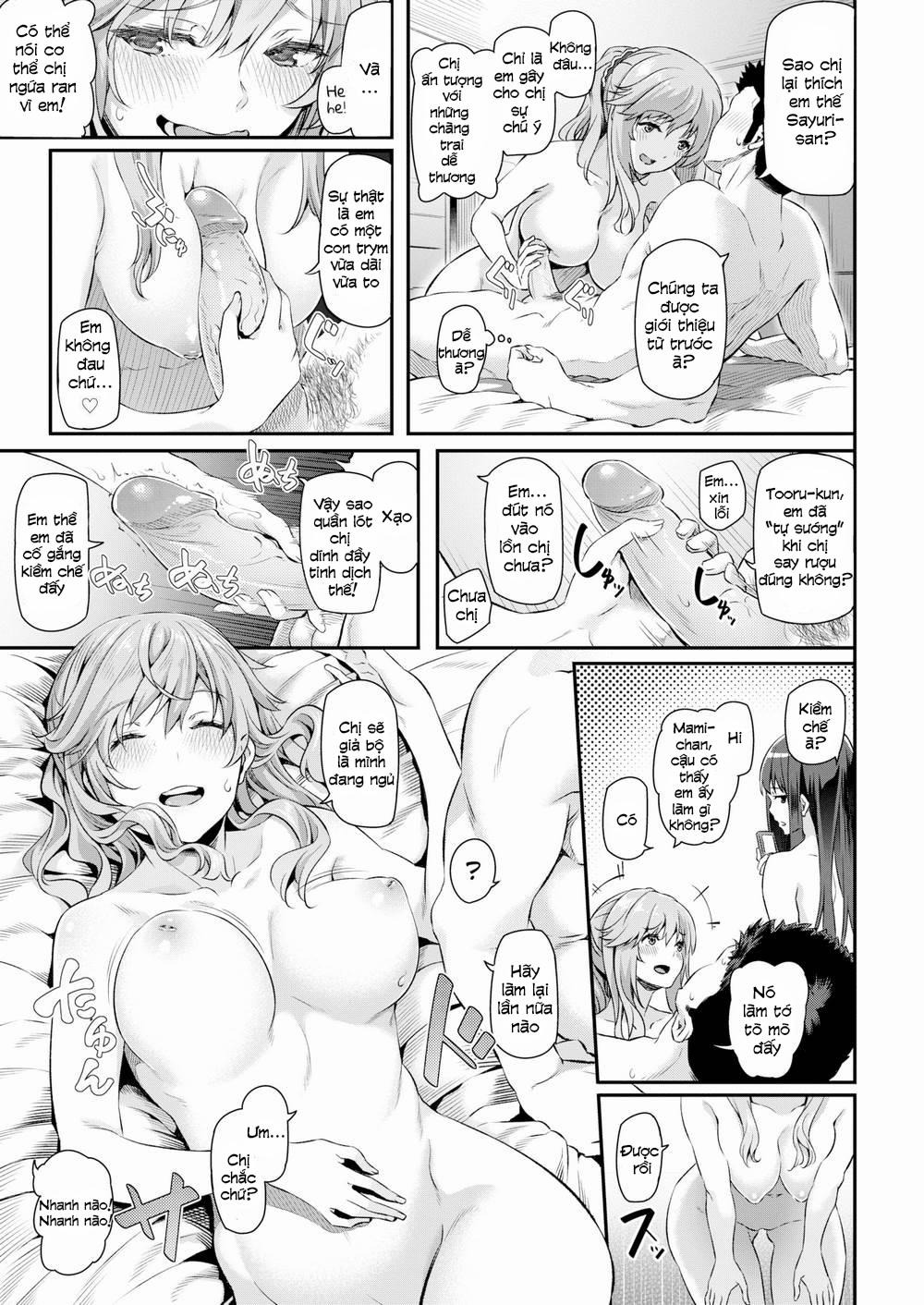 HentaiVN.net - Ảnh 3 - A Senpai on Each Arm [Mỗi tay là một đàn chị, Mỗi bên mỗi em] - Chap 2