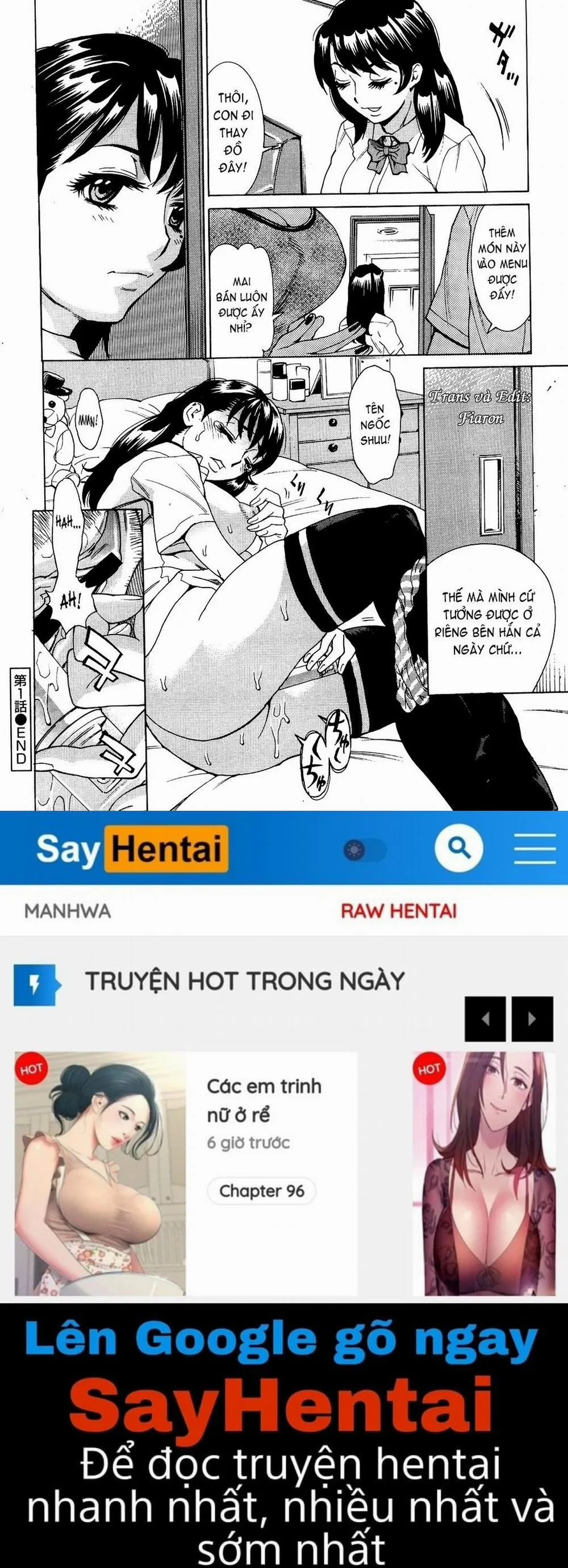 HentaiVN.net - Ảnh 24 - Innyuu Mazo Oyako - Chương 1