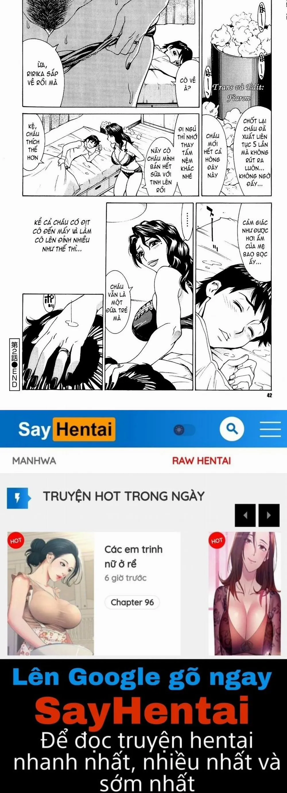 HentaiVN.net - Ảnh 17 - Innyuu Mazo Oyako - Chương 2