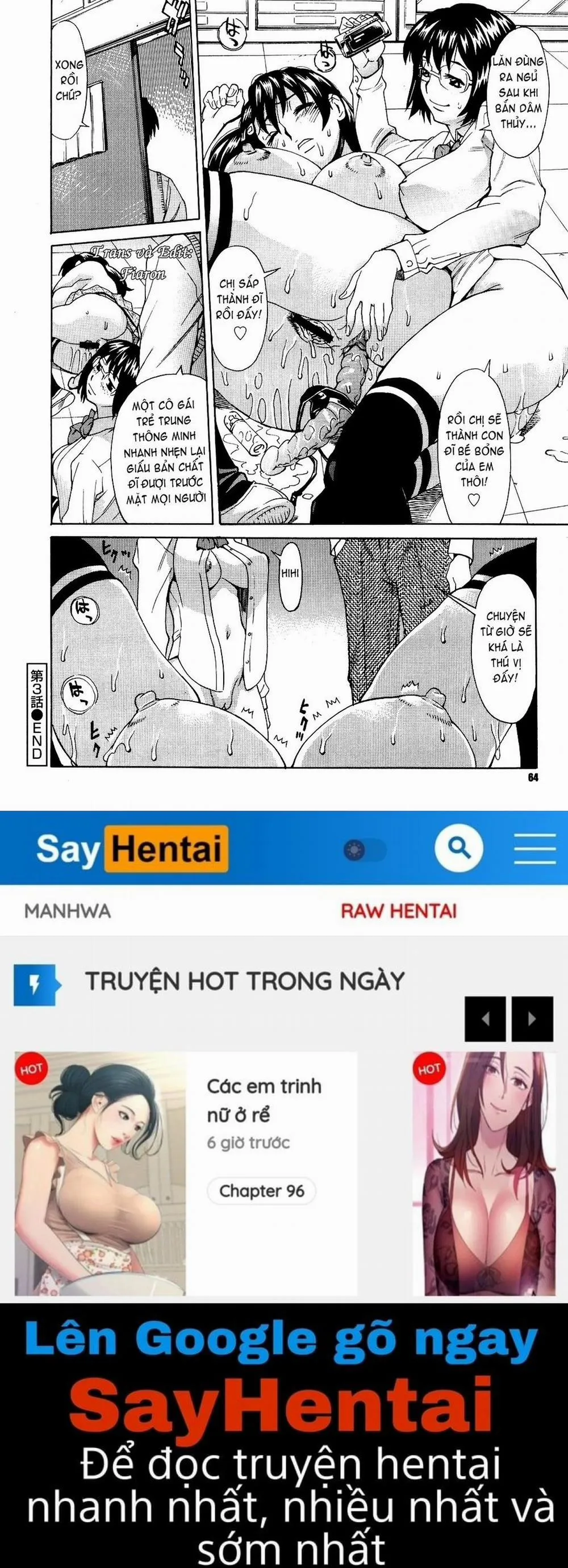 HentaiVN.net - Ảnh 22 - Innyuu Mazo Oyako - Chương 3