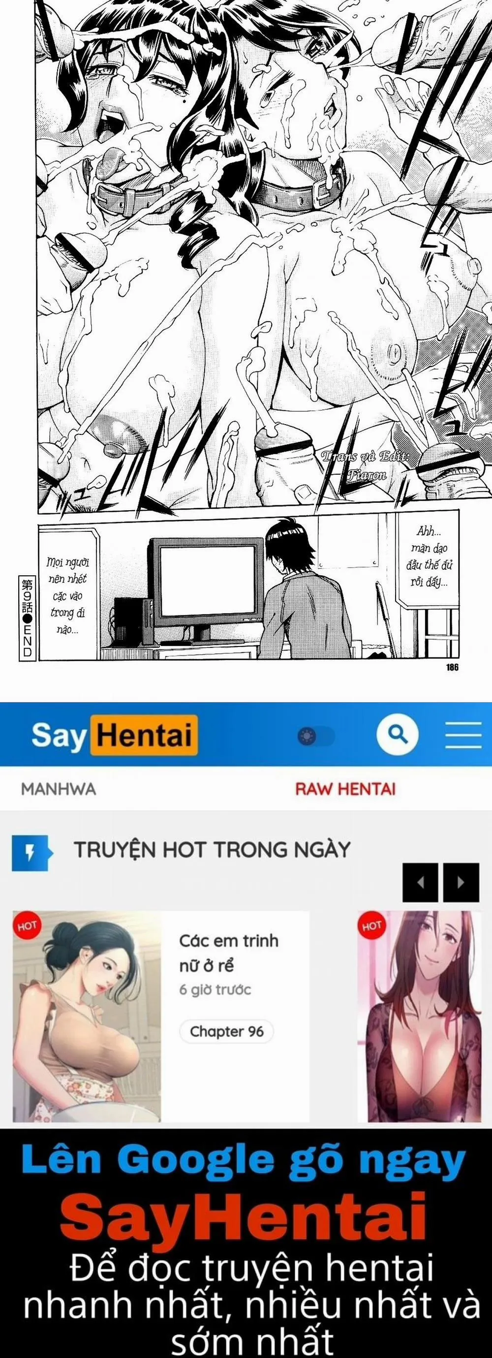 HentaiVN.net - Ảnh 18 - Innyuu Mazo Oyako - Chương 9