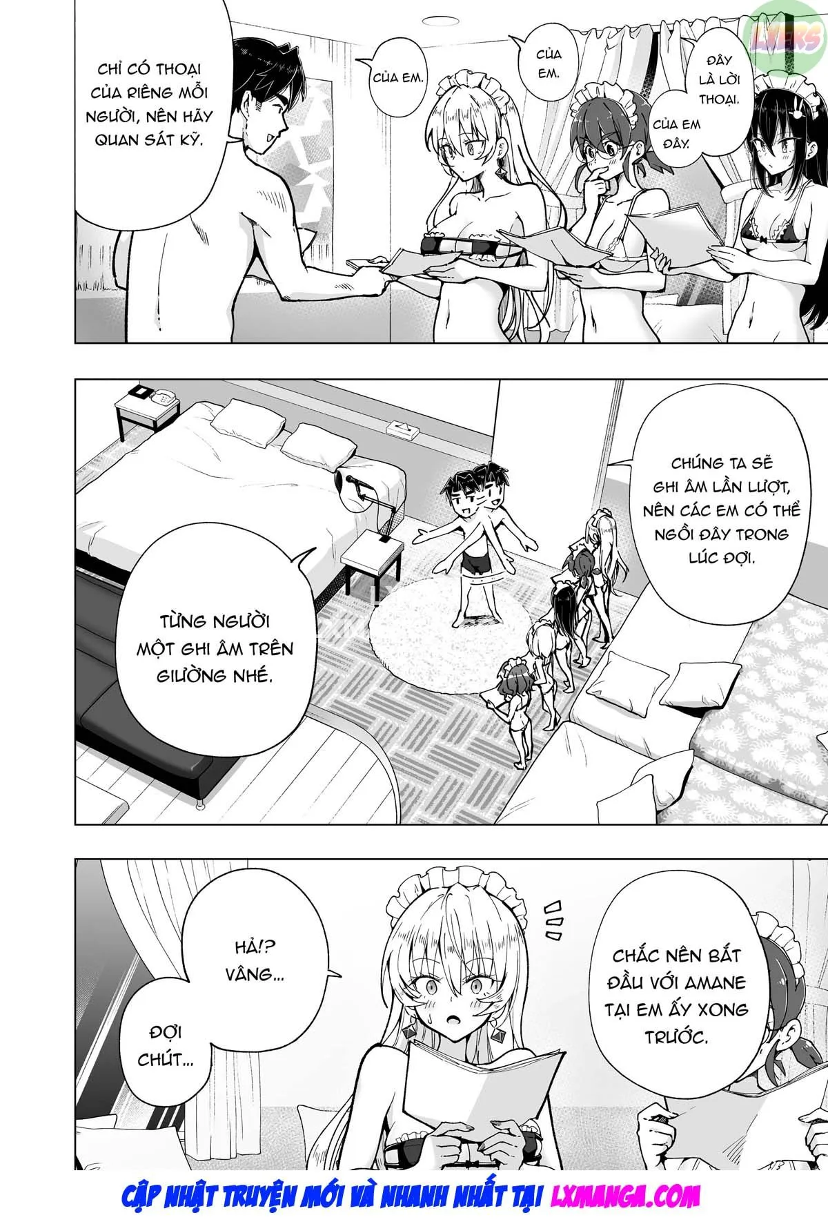 HentaiVN.net - Ảnh 15 - Nhật ký làm Phò - Chap 8: Filming Harem - Part Two
