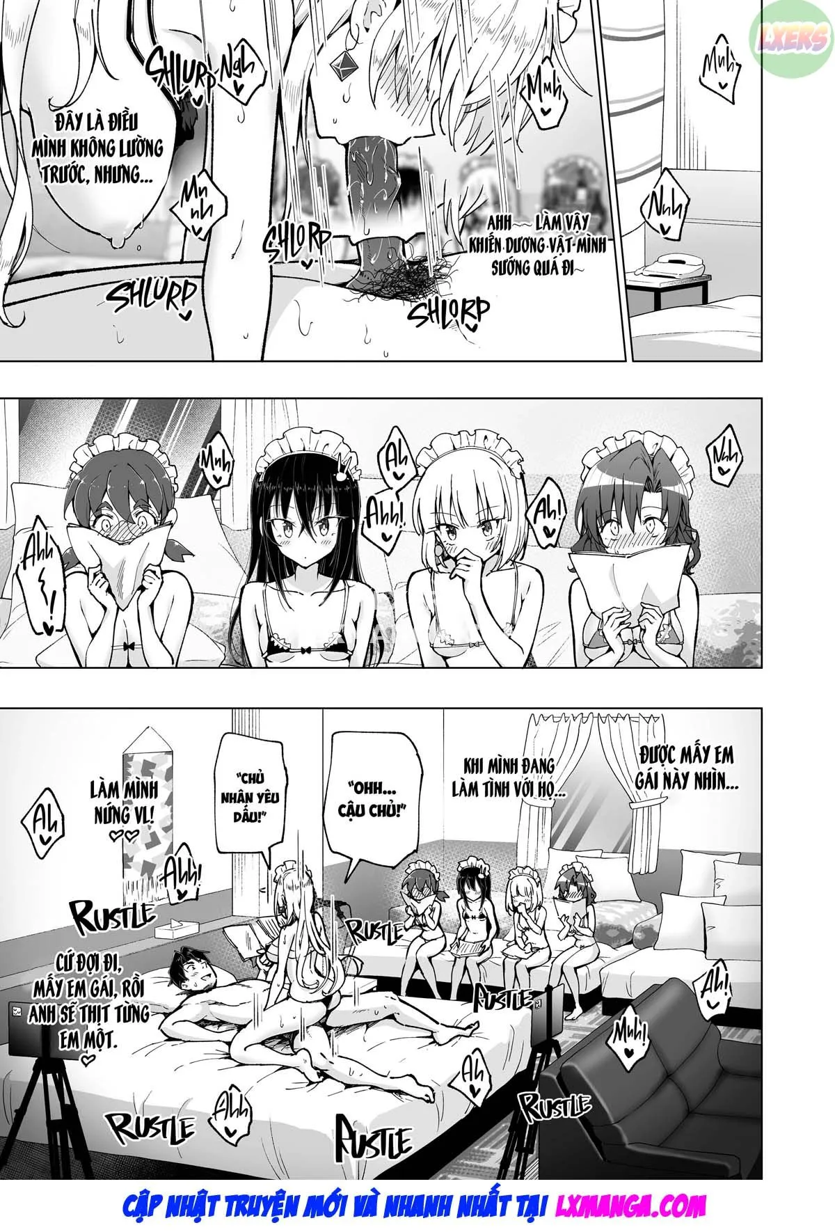 HentaiVN.net - Ảnh 20 - Nhật ký làm Phò - Chap 8: Filming Harem - Part Two