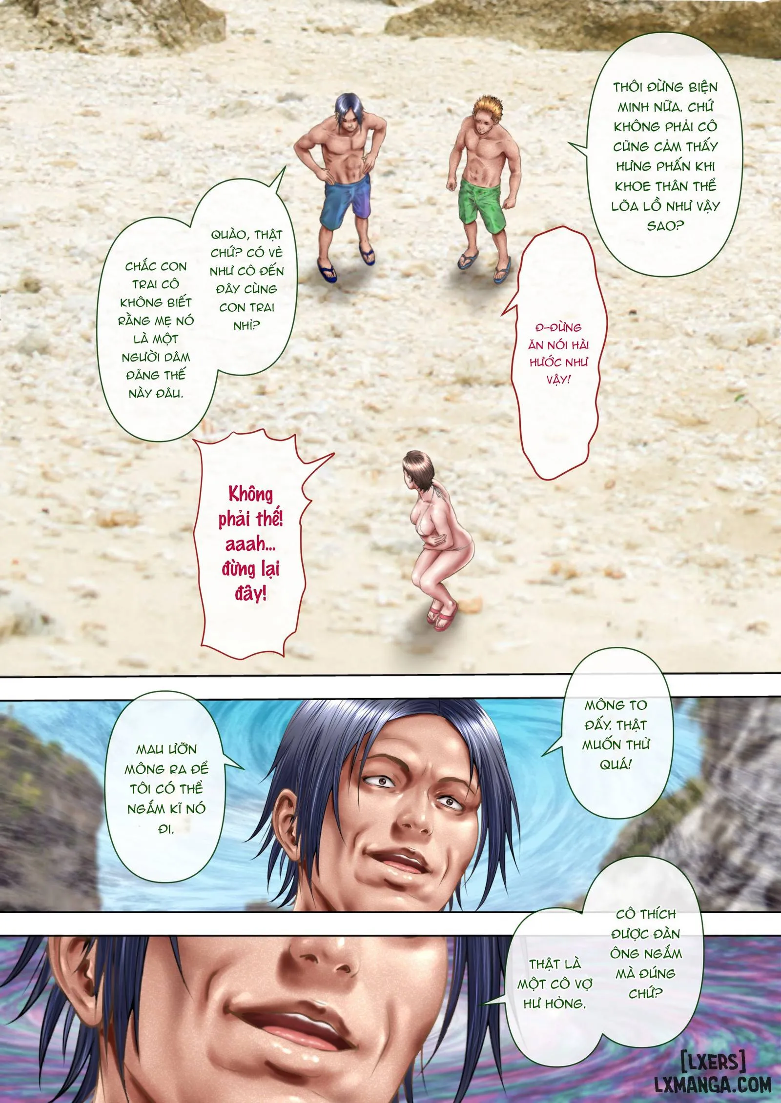 HentaiVN.net - Ảnh 17 - A Wet MILF: The Locals Turn - Chap 1: Trong suốt khi bị ướt