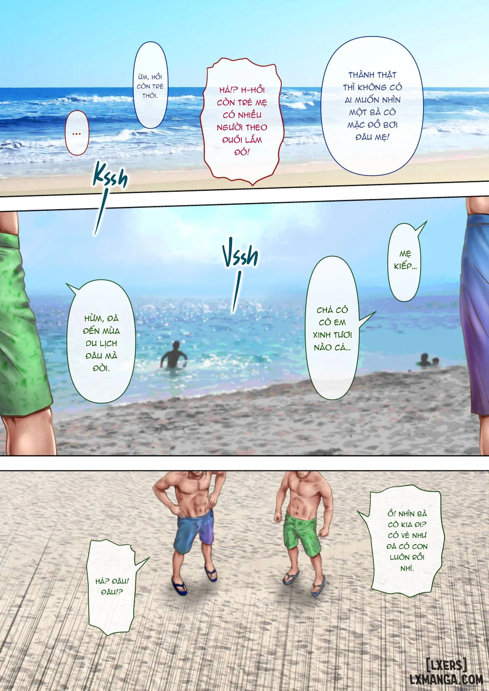 HentaiVN.net - Ảnh 9 - A Wet MILF: The Locals Turn - Chap 1: Trong suốt khi bị ướt