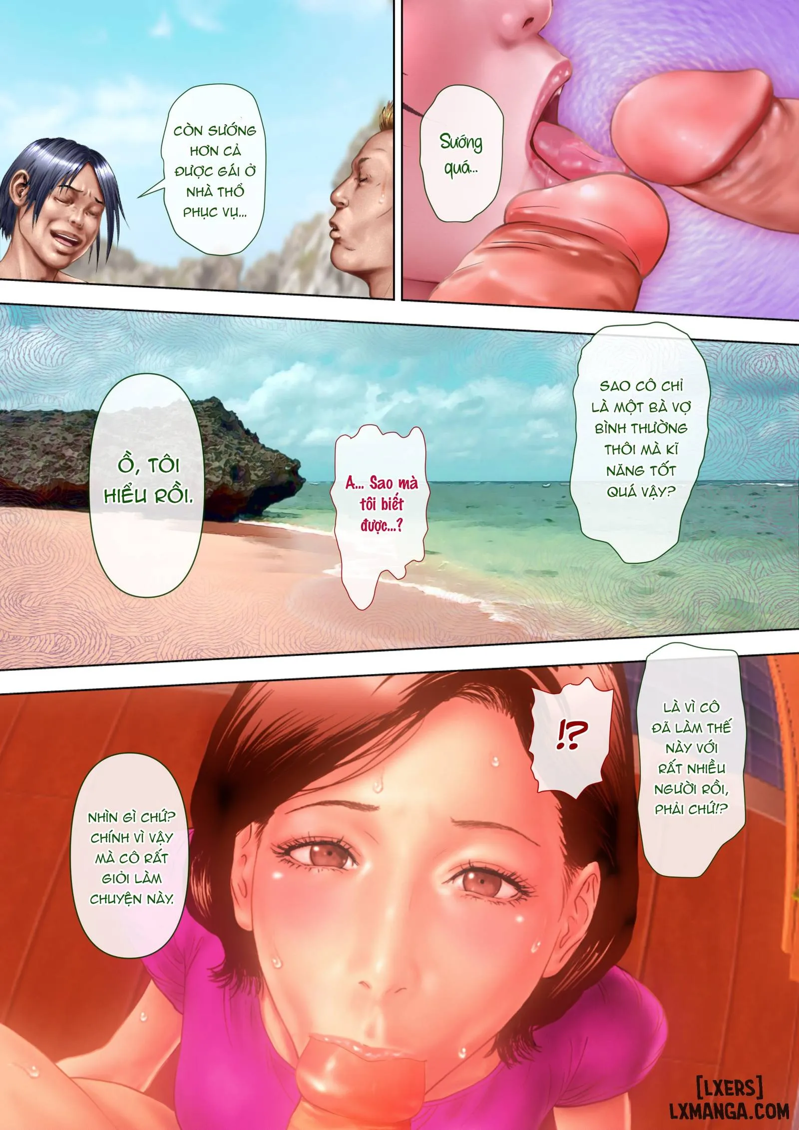 HentaiVN.net - Ảnh 4 - A Wet MILF: The Locals Turn - Chap 2: Bộ đồ bơi xuyên thấu và cơ thể nhạy cảm