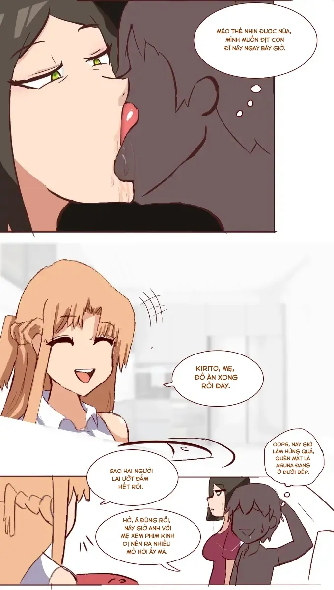 HentaiVN.net - Ảnh 16 - Kirito và mẹ Asuna [Kirito and Asuna's mother] - Chap 1