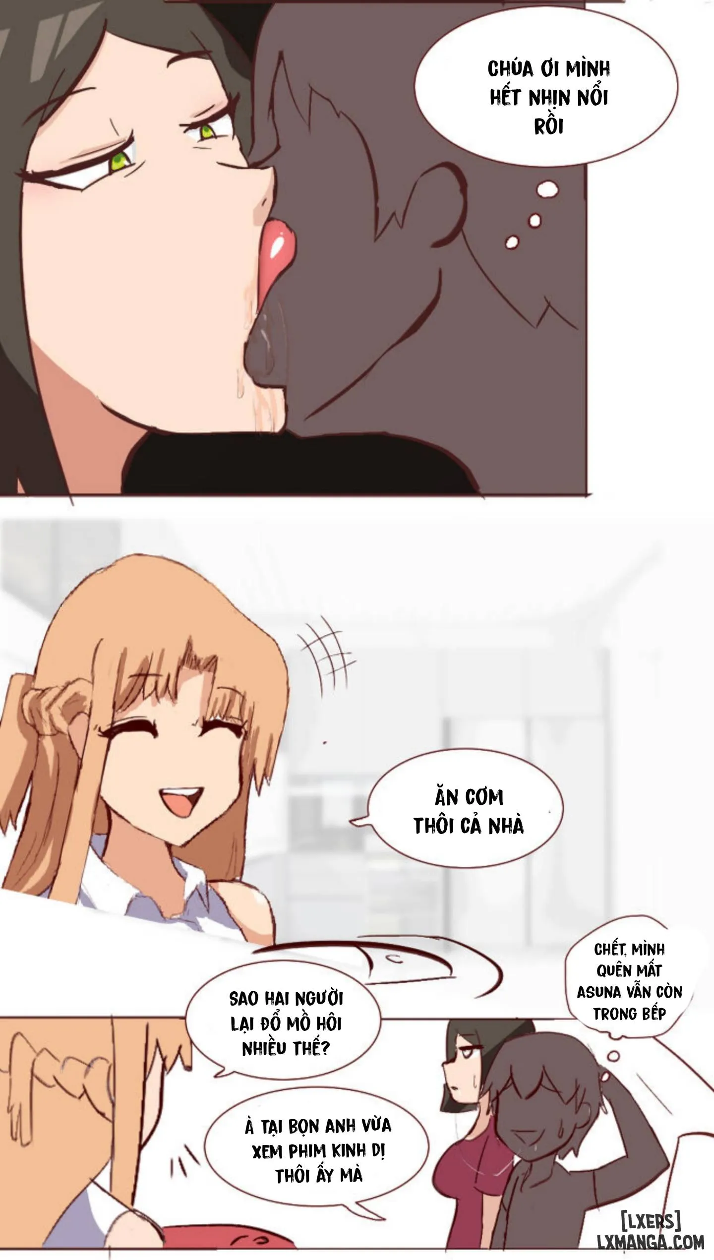HentaiVN.net - Ảnh 15 - Kirito và mẹ Asuna [Kirito and Asuna's mother] - Oneshot