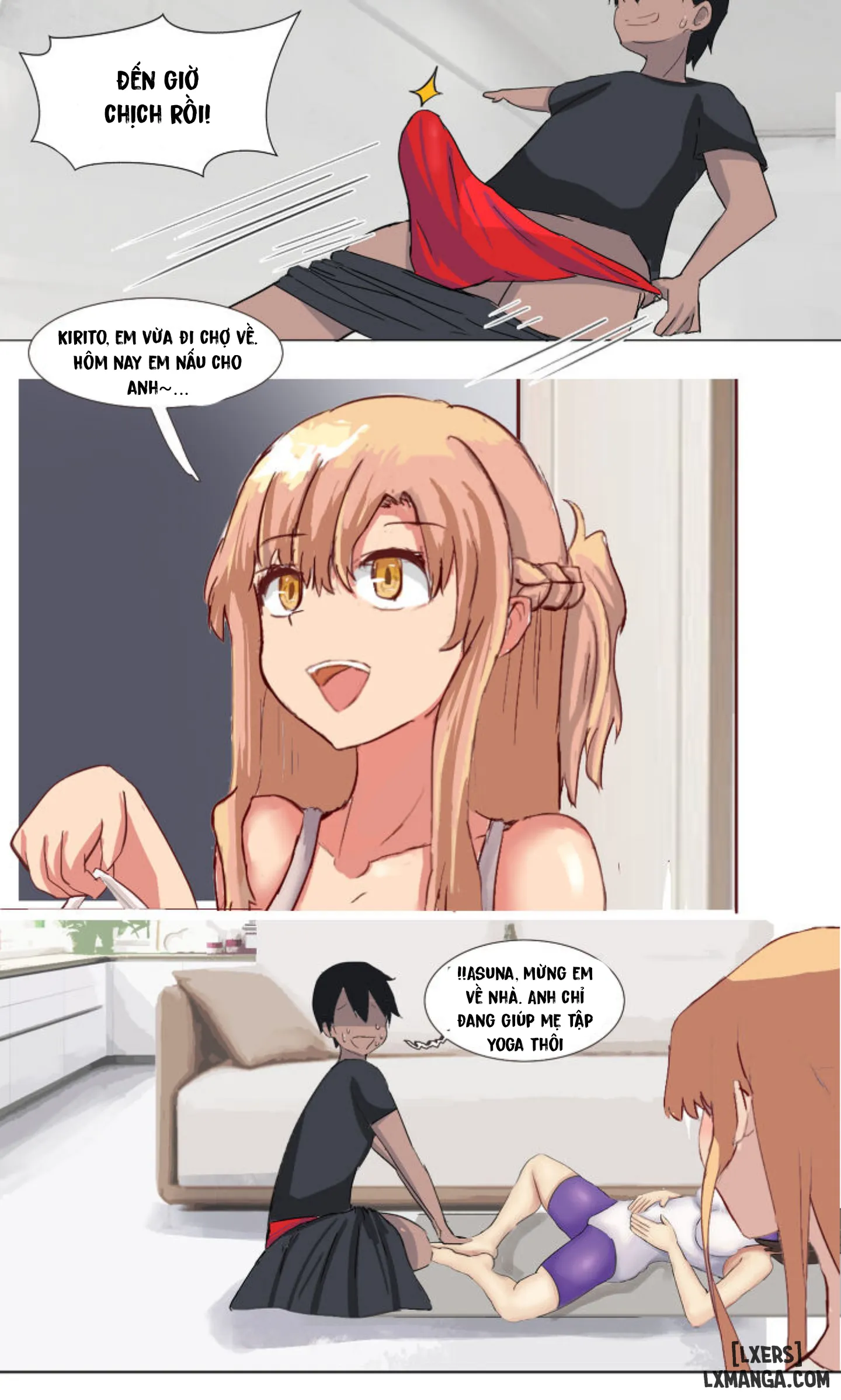 HentaiVN.net - Ảnh 29 - Kirito và mẹ Asuna [Kirito and Asuna's mother] - Oneshot