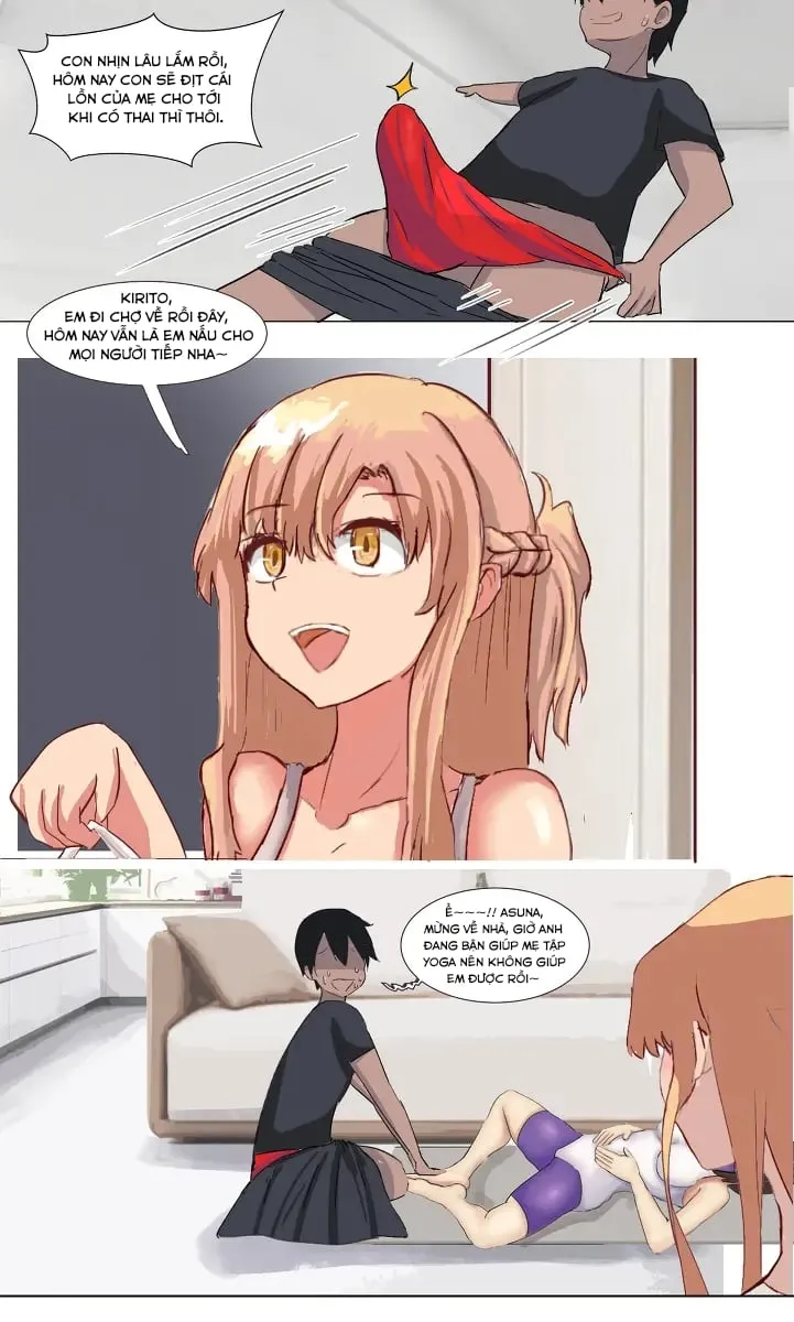 HentaiVN.net - Ảnh 12 - Kirito và mẹ Asuna [Kirito and Asuna's mother] - Chap 2 [end]