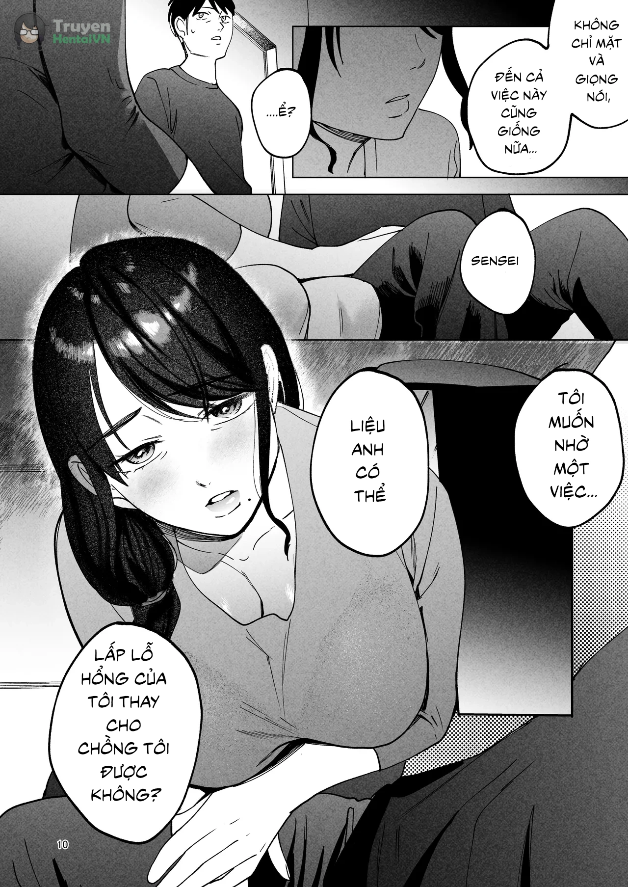 HentaiVN.net - Ảnh 10 - Bác sĩ làm ơn giữ vợ tôi lại - Oneshot