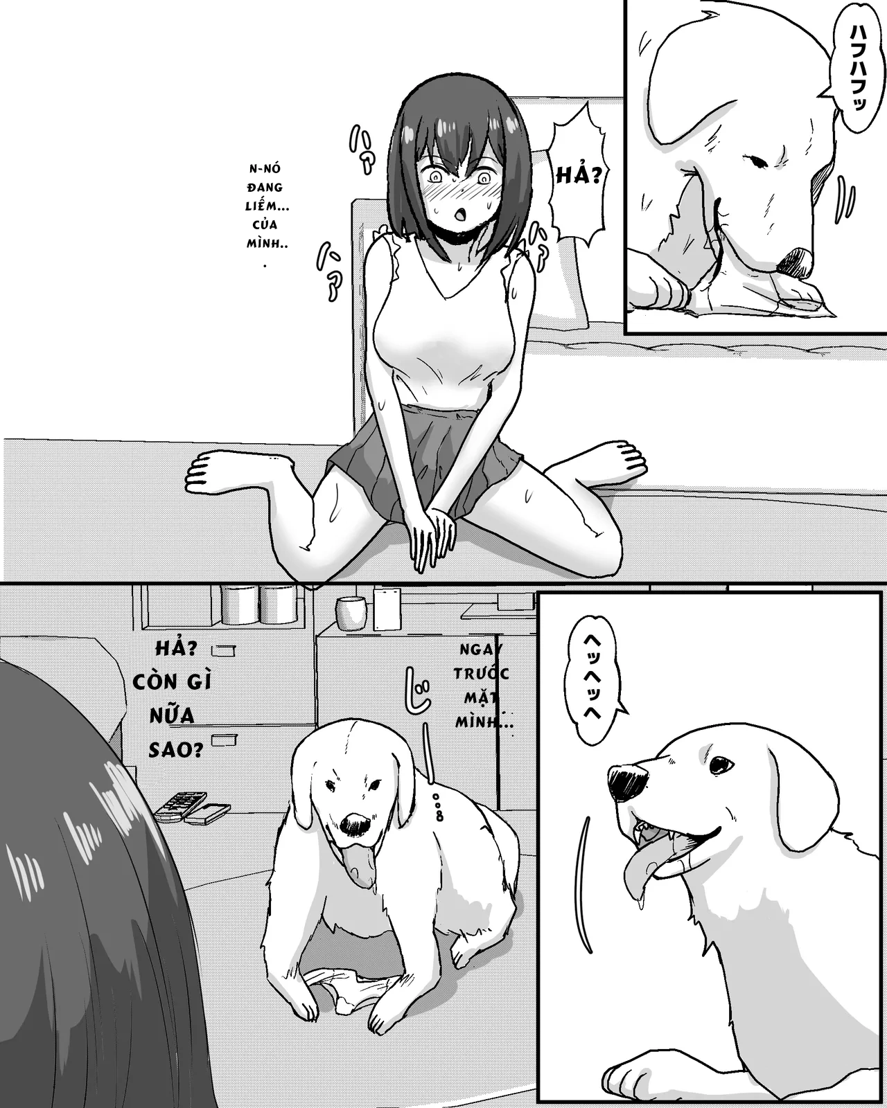 HentaiVN.net - Ảnh 11 - Cô gái quan hệ tình dục với chó sau 100 ngày - Oneshot