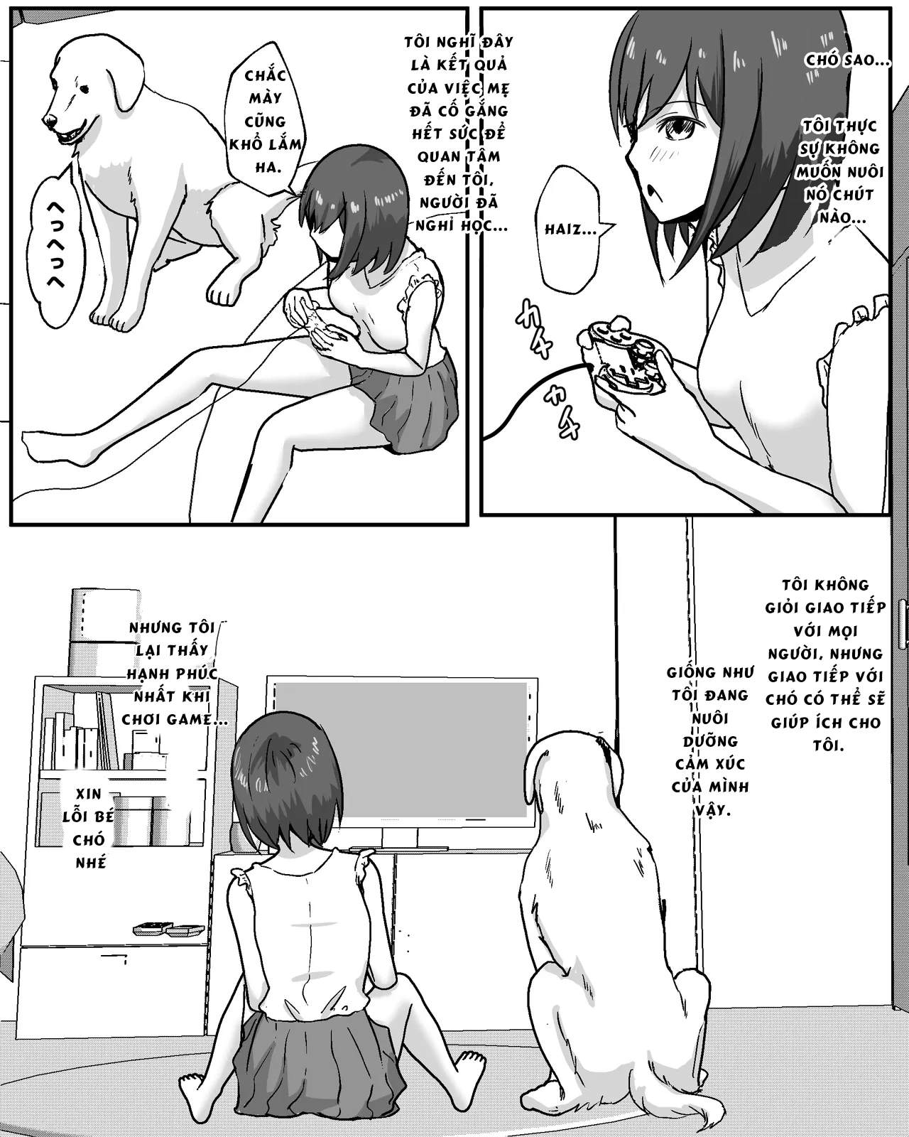 HentaiVN.net - Ảnh 3 - Cô gái quan hệ tình dục với chó sau 100 ngày - Oneshot