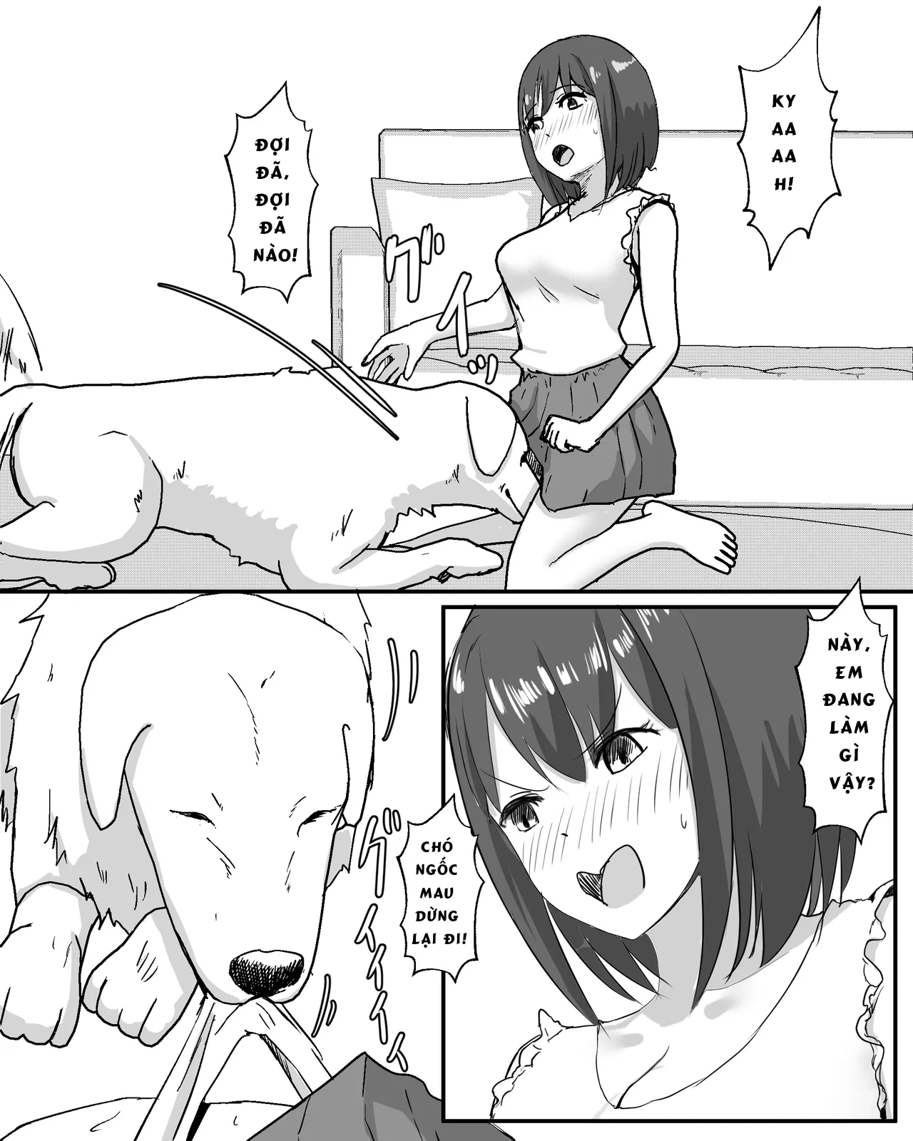 HentaiVN.net - Ảnh 9 - Cô gái quan hệ tình dục với chó sau 100 ngày - Oneshot