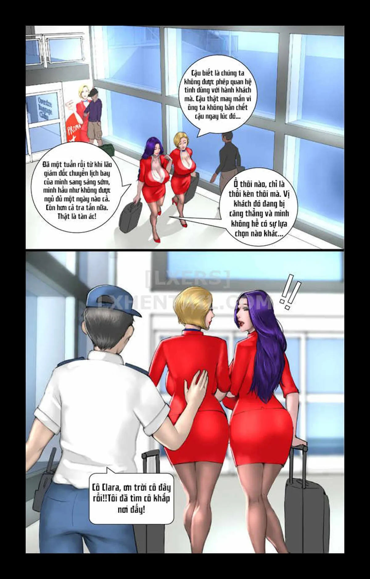 HentaiVN.net - Ảnh 15 - Milf Airline [Milf Tiếp Viên hàng không] - Chap 1