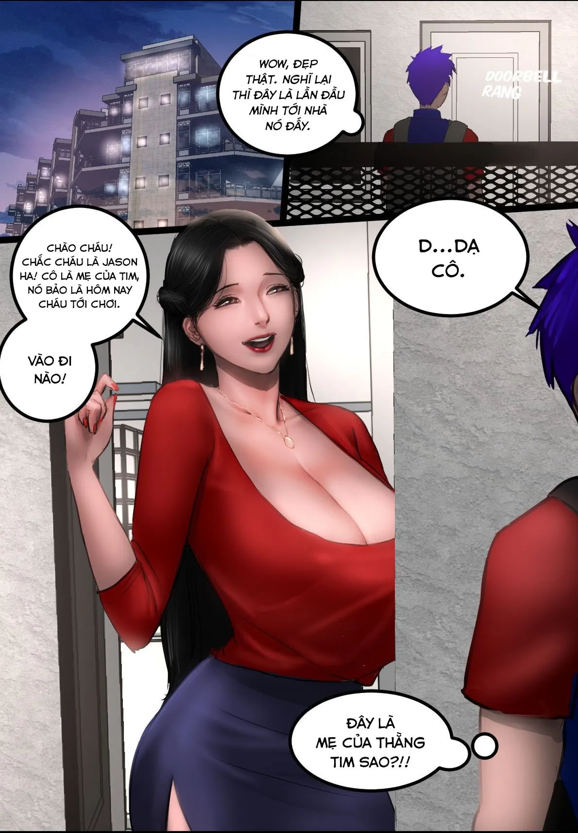 HentaiVN.net - Ảnh 3 - Milf Airline [Milf Tiếp Viên hàng không] - Chap 2 - Tới nhà thằng bạn, phát hiện nhiều điều