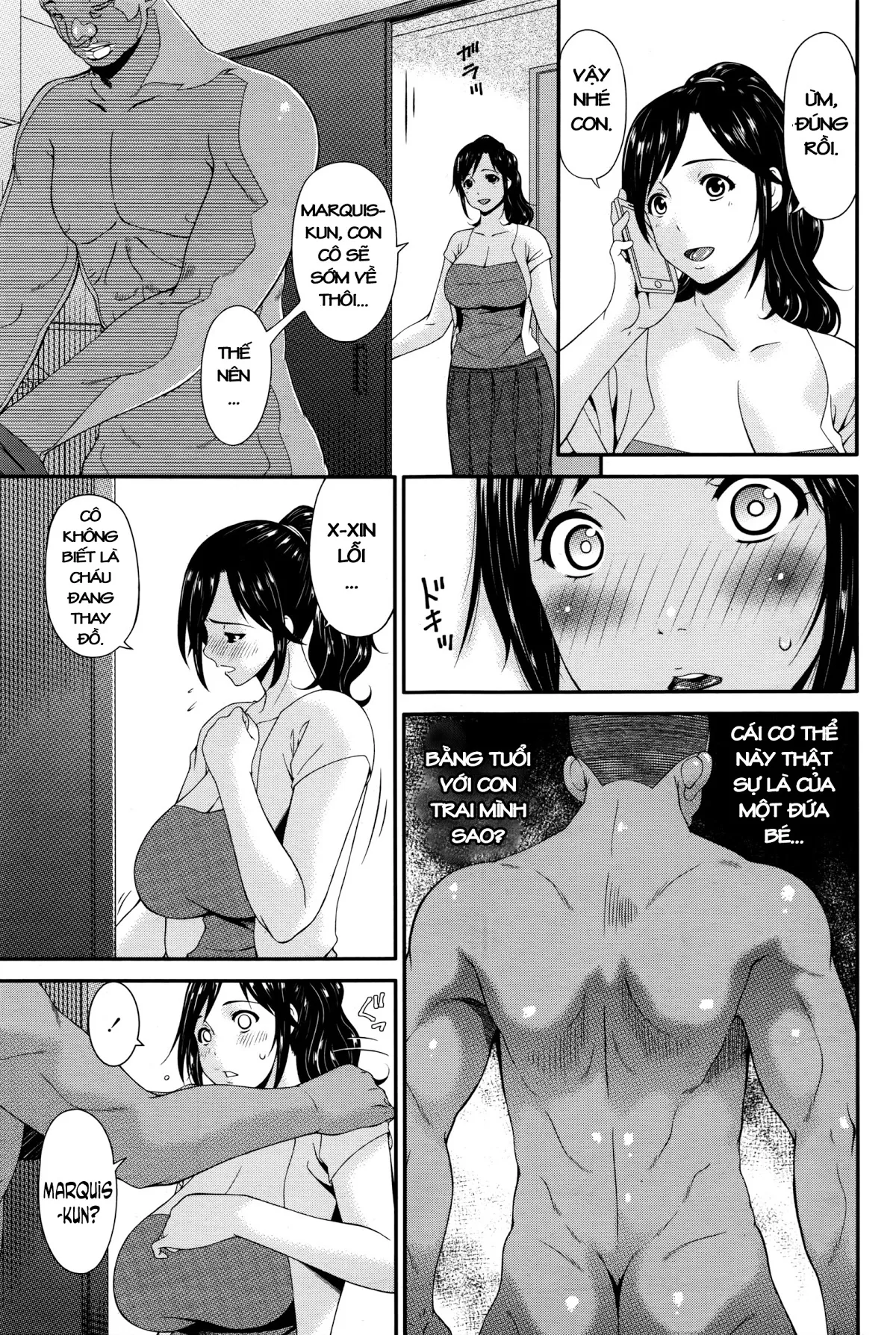 HentaiVN.net - Ảnh 5 - Impregnated Mother [Youbo] - Chap 1