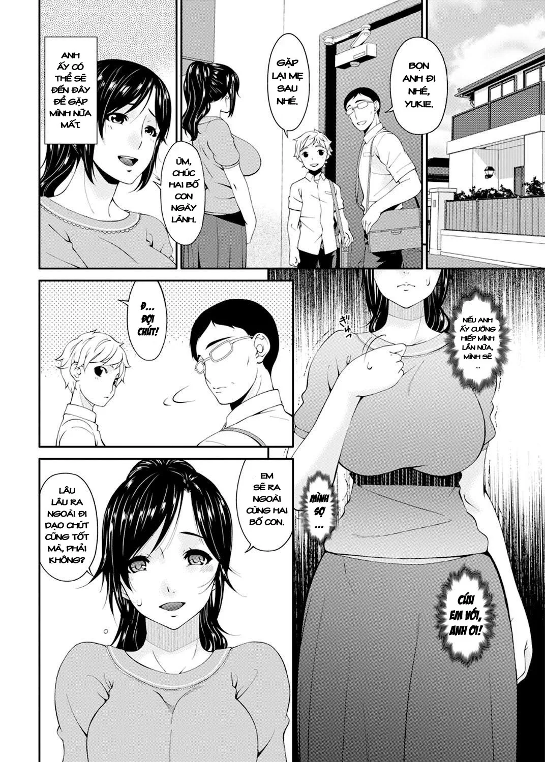 HentaiVN.net - Ảnh 8 - Impregnated Mother [Youbo] - Chap 4