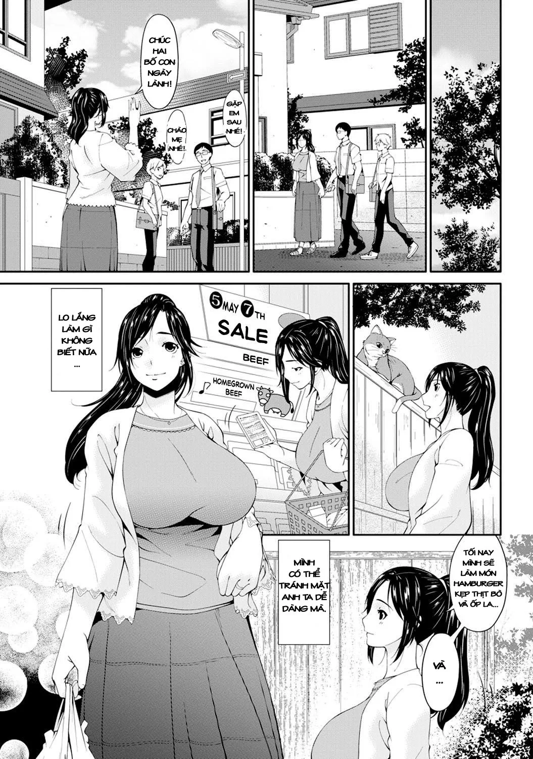 HentaiVN.net - Ảnh 9 - Impregnated Mother [Youbo] - Chap 4
