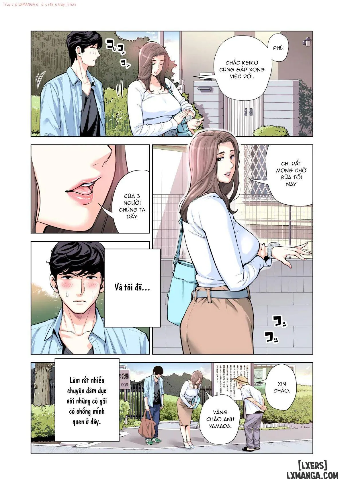 HentaiVN.net - Ảnh 10 - [full color] Hiệp hội khu phố - Chap 3