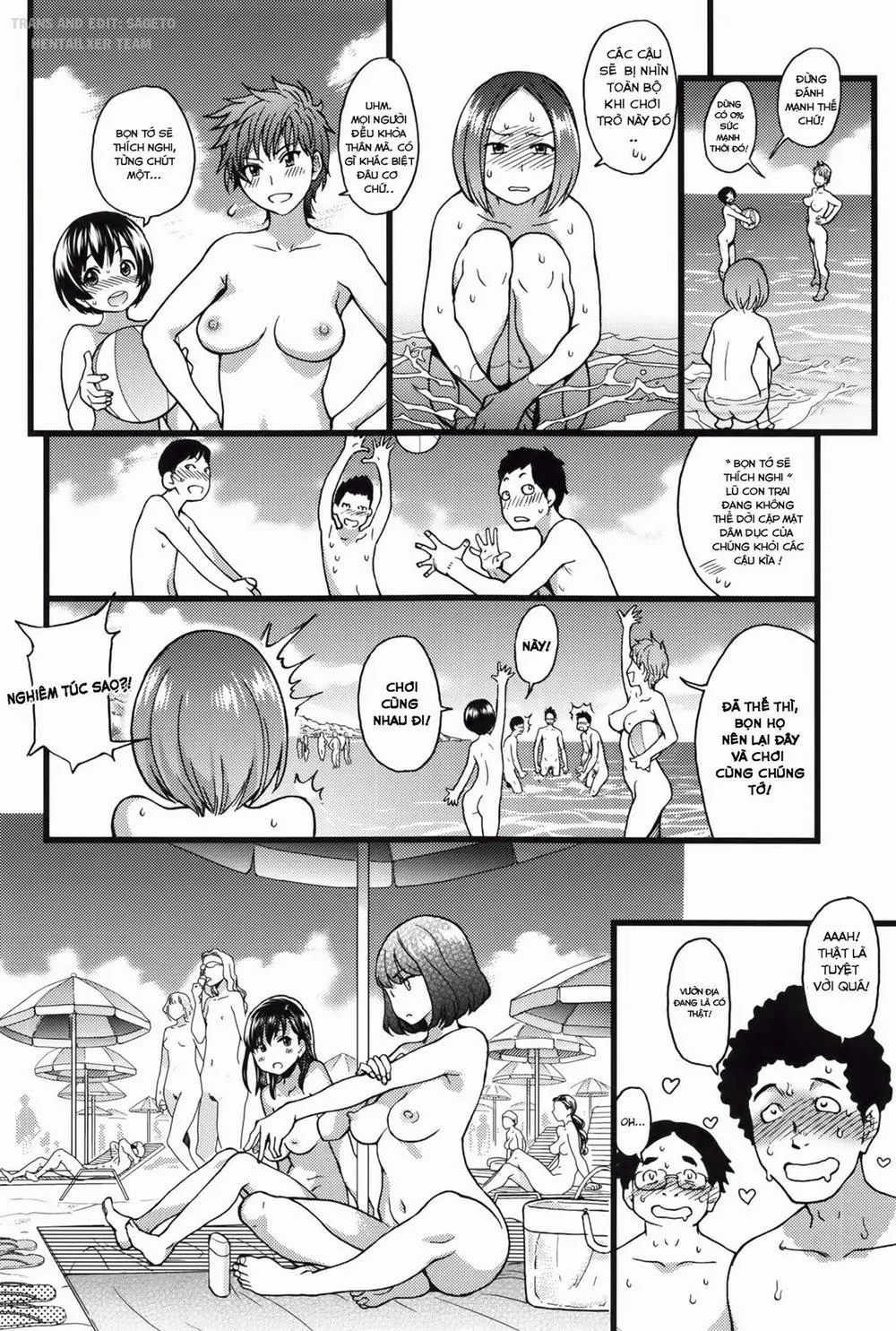 HentaiVN.net - Ảnh 22 - Nudism beach ni Shuugakuryokou de - Chương 1