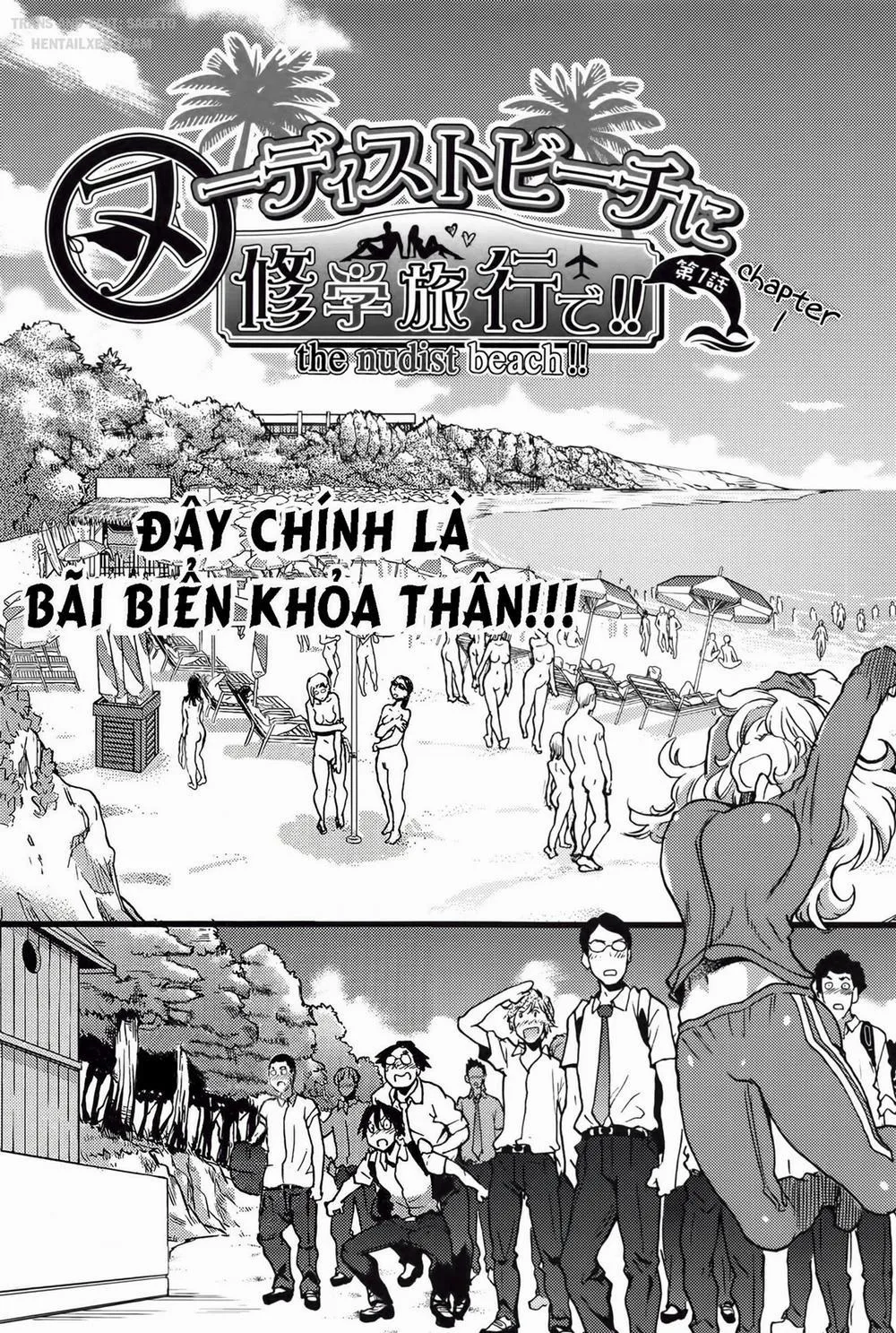 HentaiVN.net - Ảnh 7 - Nudism beach ni Shuugakuryokou de - Chương 1