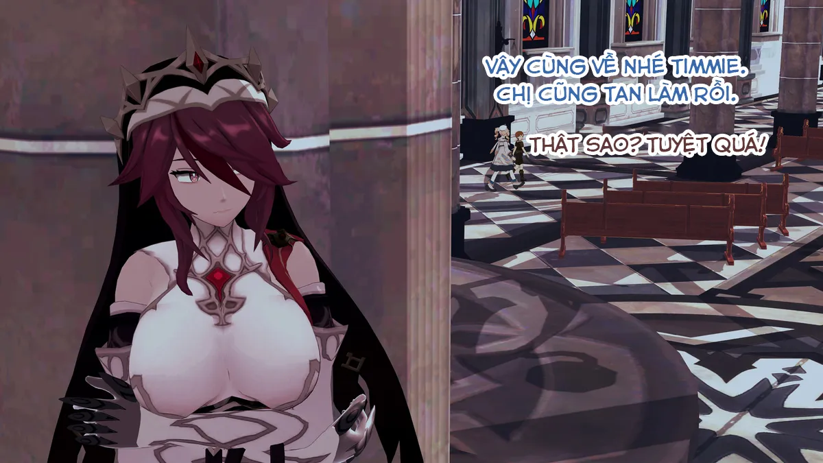 HentaiVN.net - Ảnh 12 - Dàn harem của Timmie. (Genshin Impact) - Rosaria 1