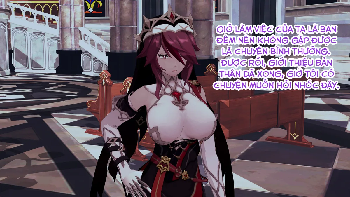 HentaiVN.net - Ảnh 27 - Dàn harem của Timmie. (Genshin Impact) - Rosaria 1