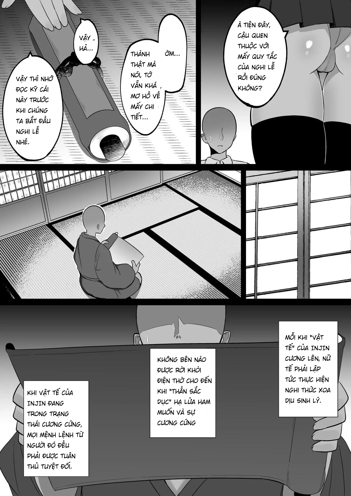HentaiVN.net - Ảnh 5 - Shrine Maidens of Injin: Mating Ritual With 2 Busty Miko Sisters, Locked in the Lust God's Shrine! - 1-shot