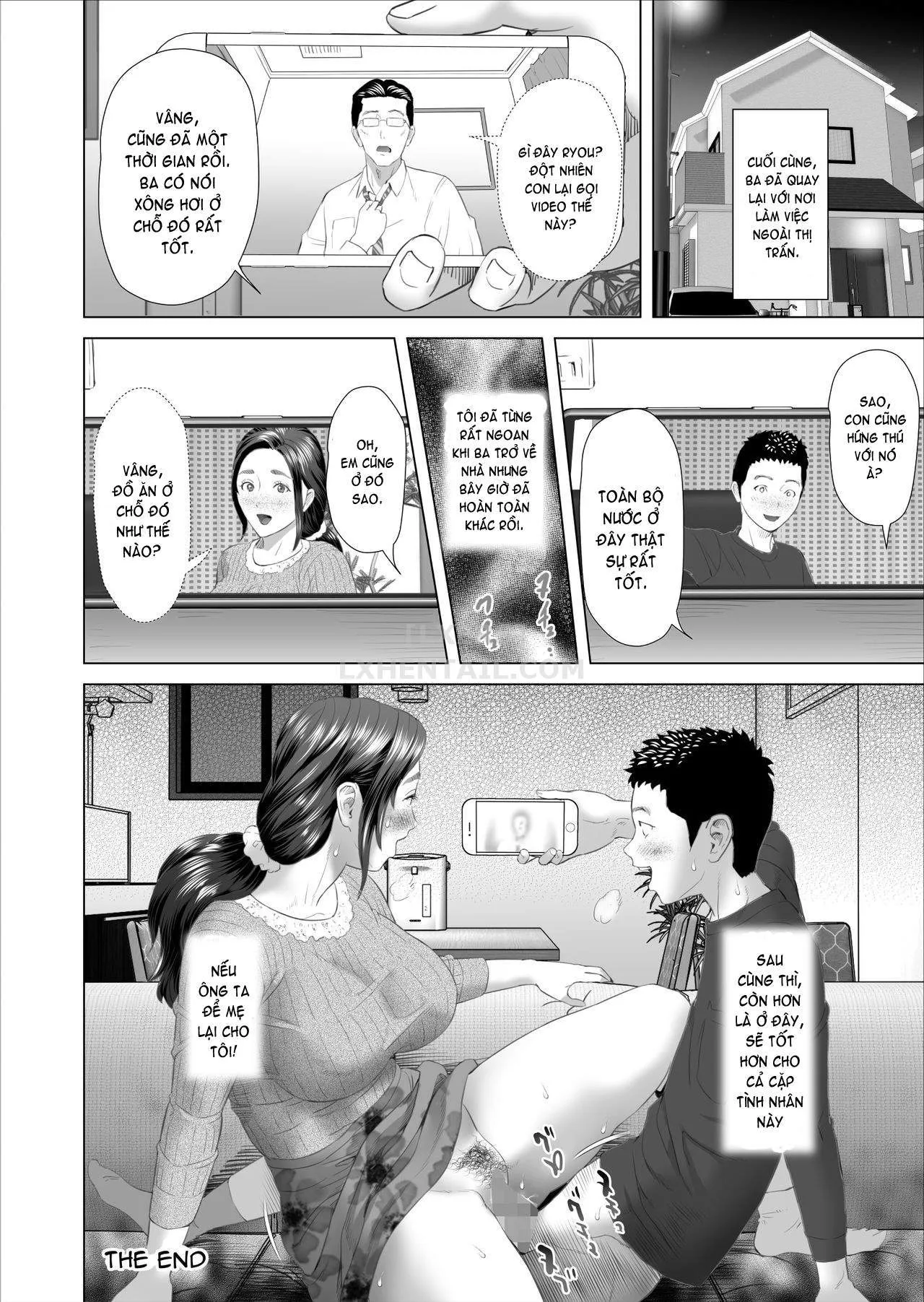 HentaiVN.net - Ảnh 48 - Kinjo Yuuwaku Musuko No Afureru Seiyoku O Nomihosu Haha Hen [Neighborhood Seduction ~Mother Drains Her Son's Overflowing Sexual Desire~] - Chap 3 - [END]