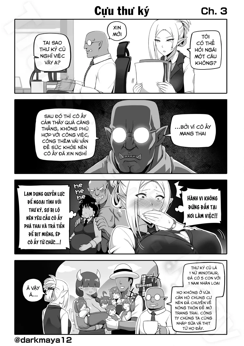 HentaiVN.net - Ảnh 3 - Sếp của tôi là Orc - Chap 03