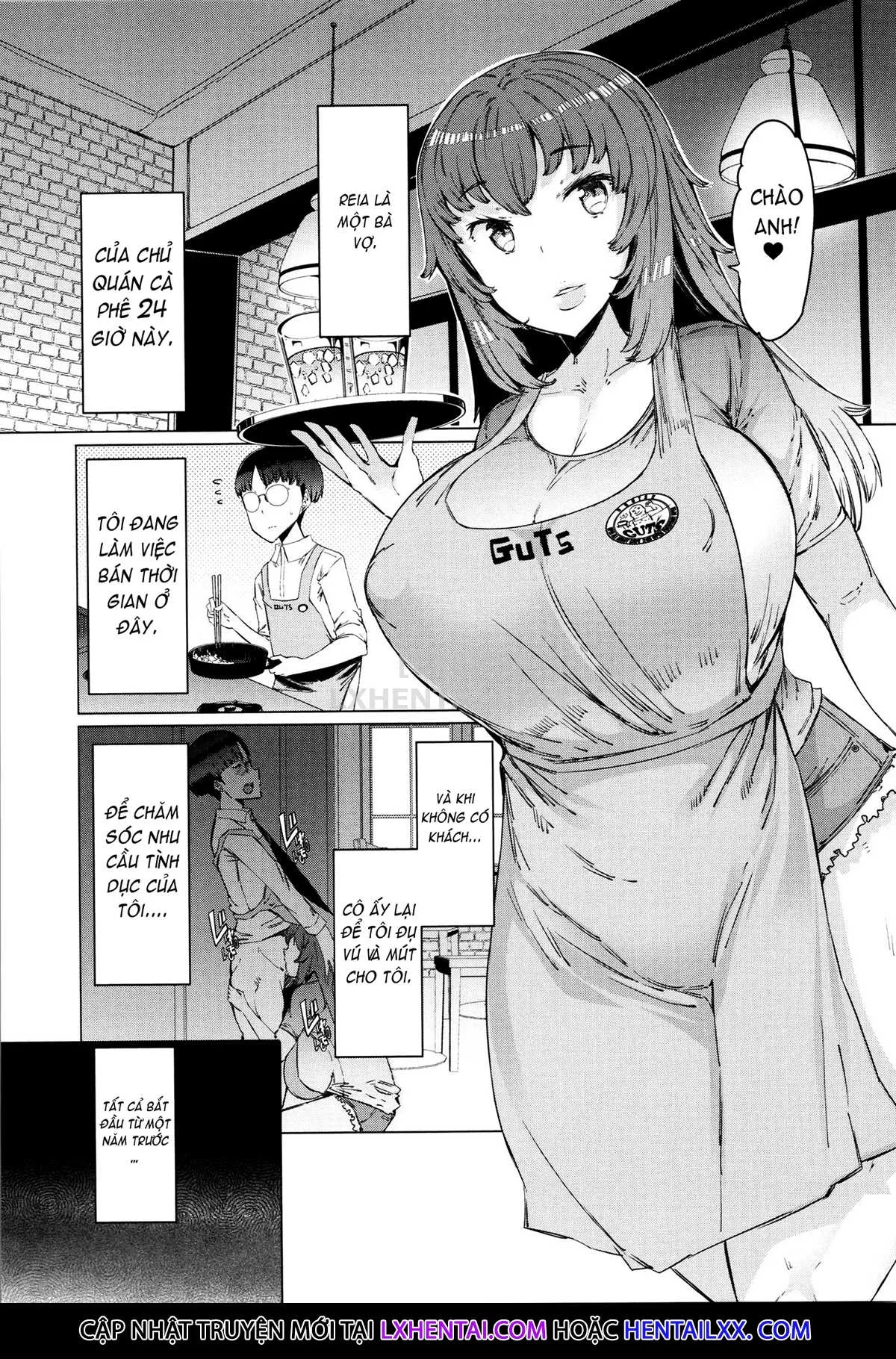 HentaiVN.net - Ảnh 4 - These Housewives Are Too Lewd I Can't Help It! [Hitozuma Ga Ero Sugite Shigoto Ni Naranai!] - Chap 4