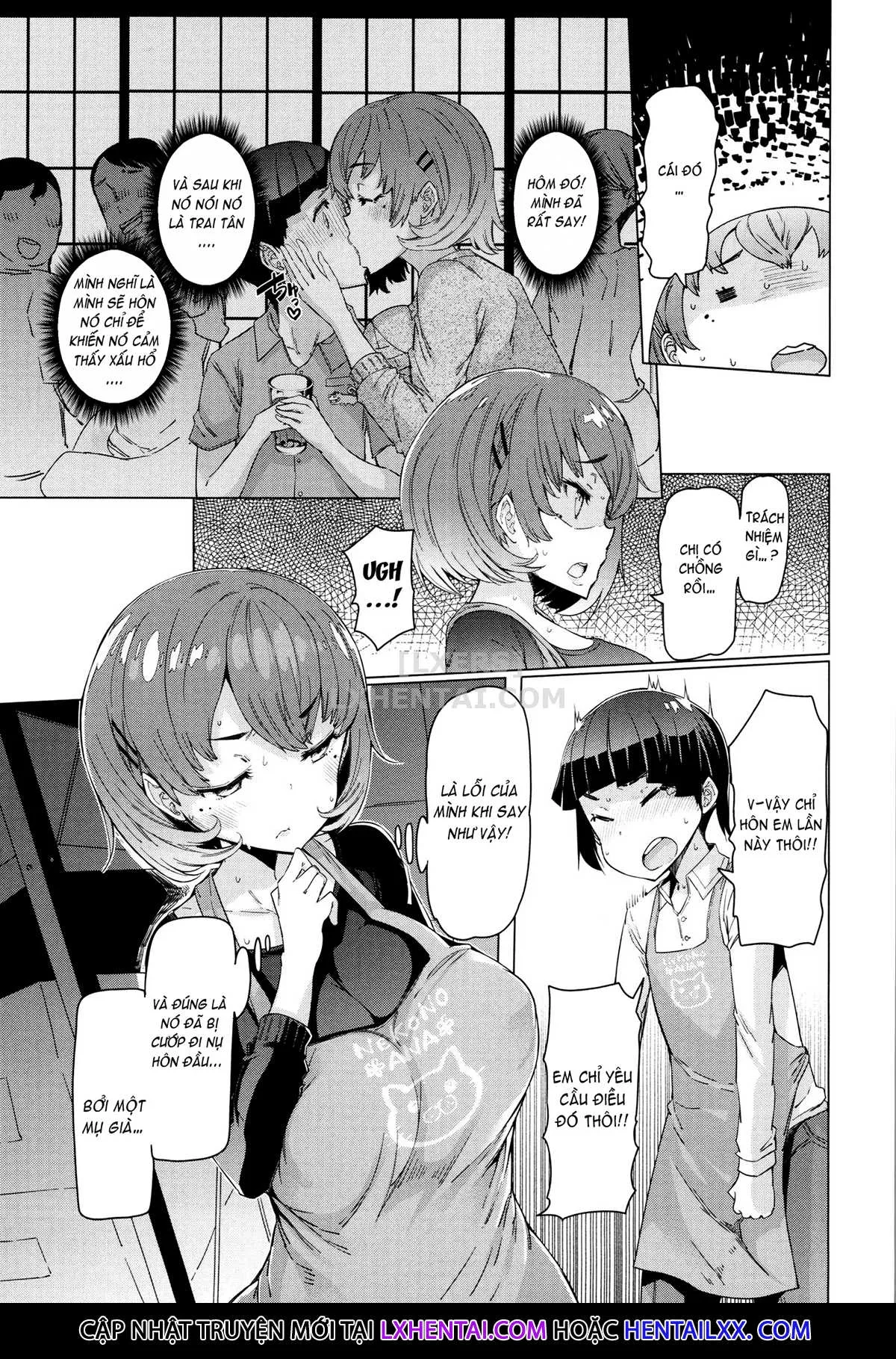 HentaiVN.net - Ảnh 4 - These Housewives Are Too Lewd I Can't Help It! [Hitozuma Ga Ero Sugite Shigoto Ni Naranai!] - Chap 8