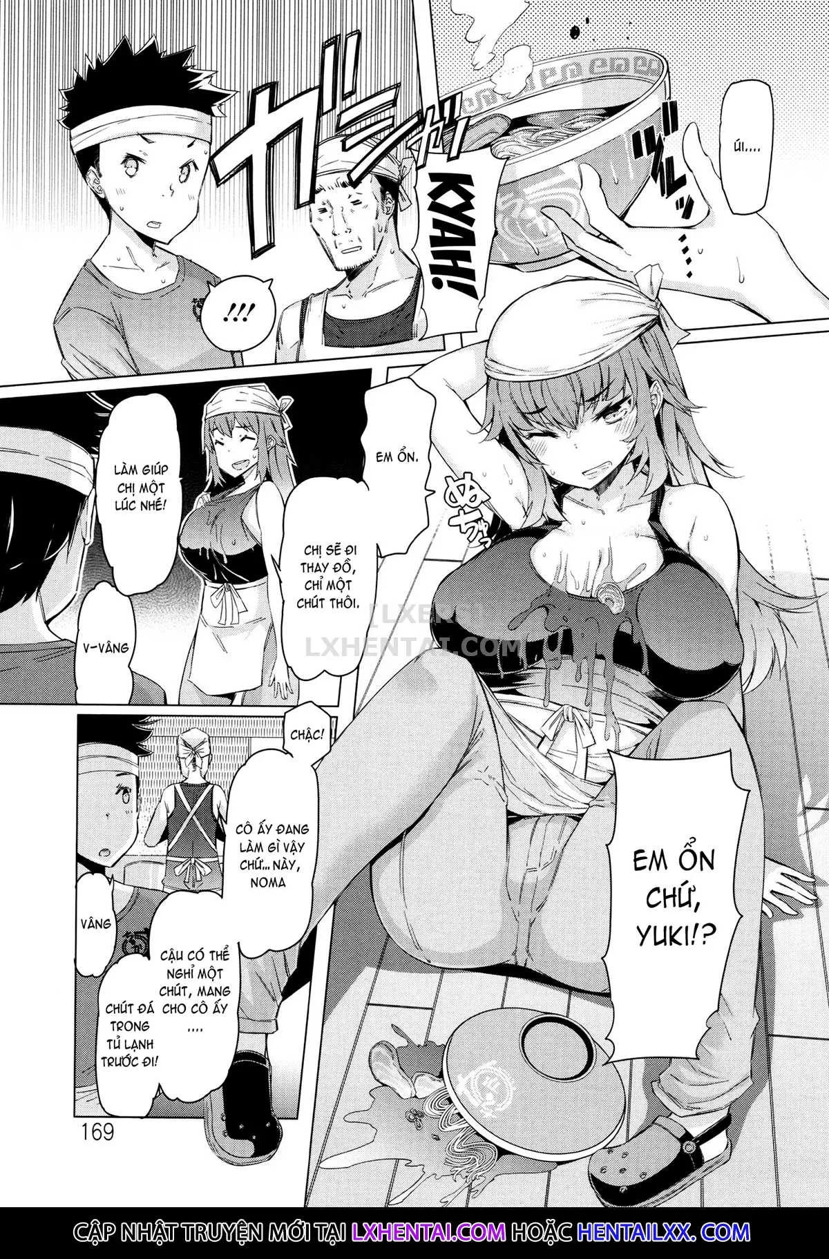 HentaiVN.net - Ảnh 4 - These Housewives Are Too Lewd I Can't Help It! [Hitozuma Ga Ero Sugite Shigoto Ni Naranai!] - Chap 10 - END