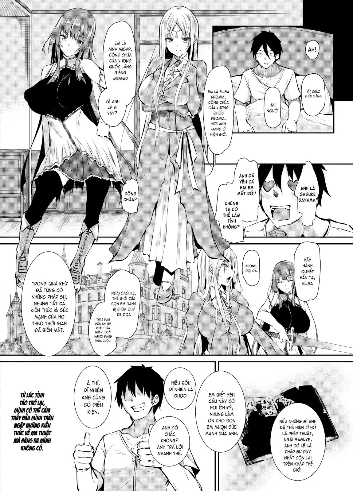 HentaiVN.net - Ảnh 6 - I Became a Mage in Another World [Ore Isekai De Mahoutsukai Ni Naru] - Chap 1