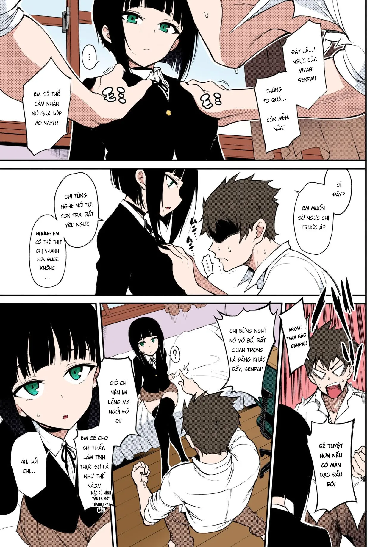 HentaiVN.net - Ảnh 4 - Senpai Lạnh Lùng ❤ [Refined Senpai ❤] - Chap 1: Full color