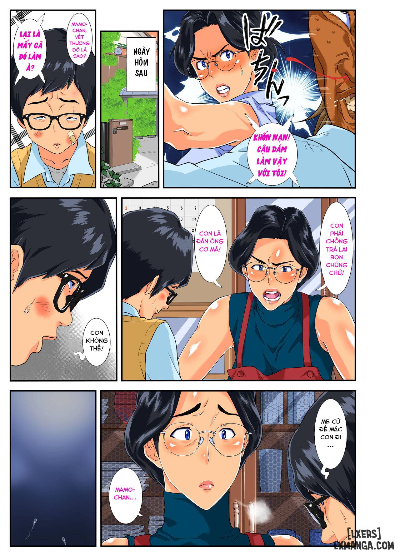 HentaiVN.net - Ảnh 3 - Musuko no Migawari ni Ijimekko ni Karada o Sashidasu Kimajime de Okatai Bakunyuu Mama! - Oneshot